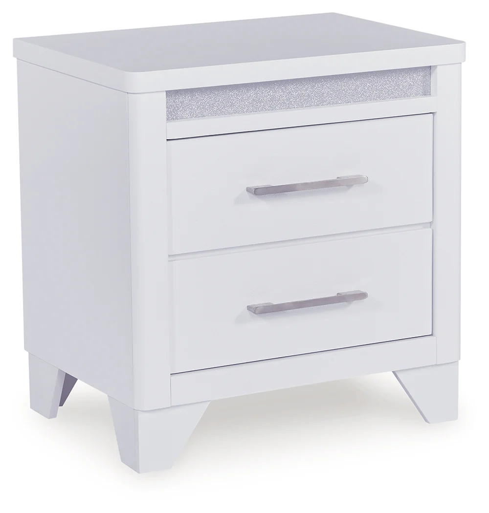 Jarlee White King Panel Bedroom Set with Dresser, Mirror and Nightstand - Image 8