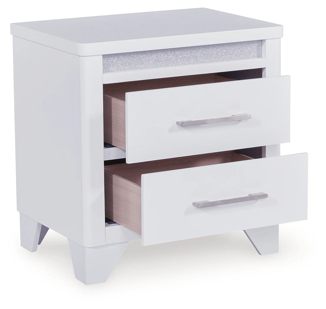 Jarlee White King Panel Bedroom Set with Dresser, Mirror and Nightstand - Image 9