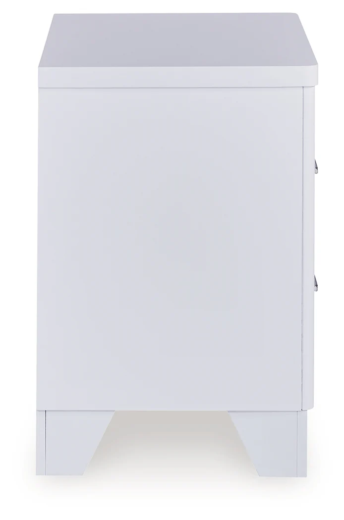 Jarlee White Two Drawer Nightstand - Image 5