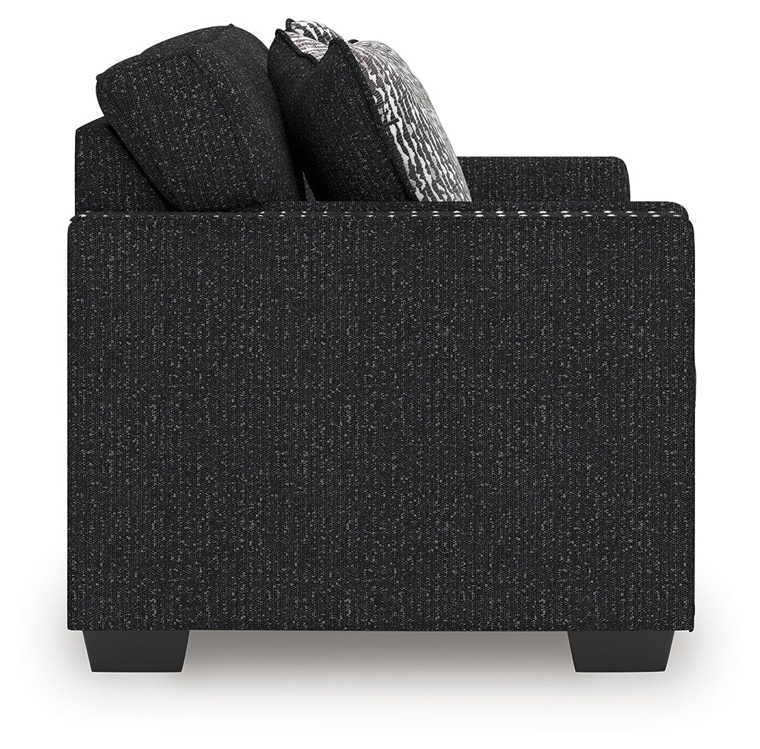 Jasmine Peaks Coal Sofa and Loveseat - Image 5