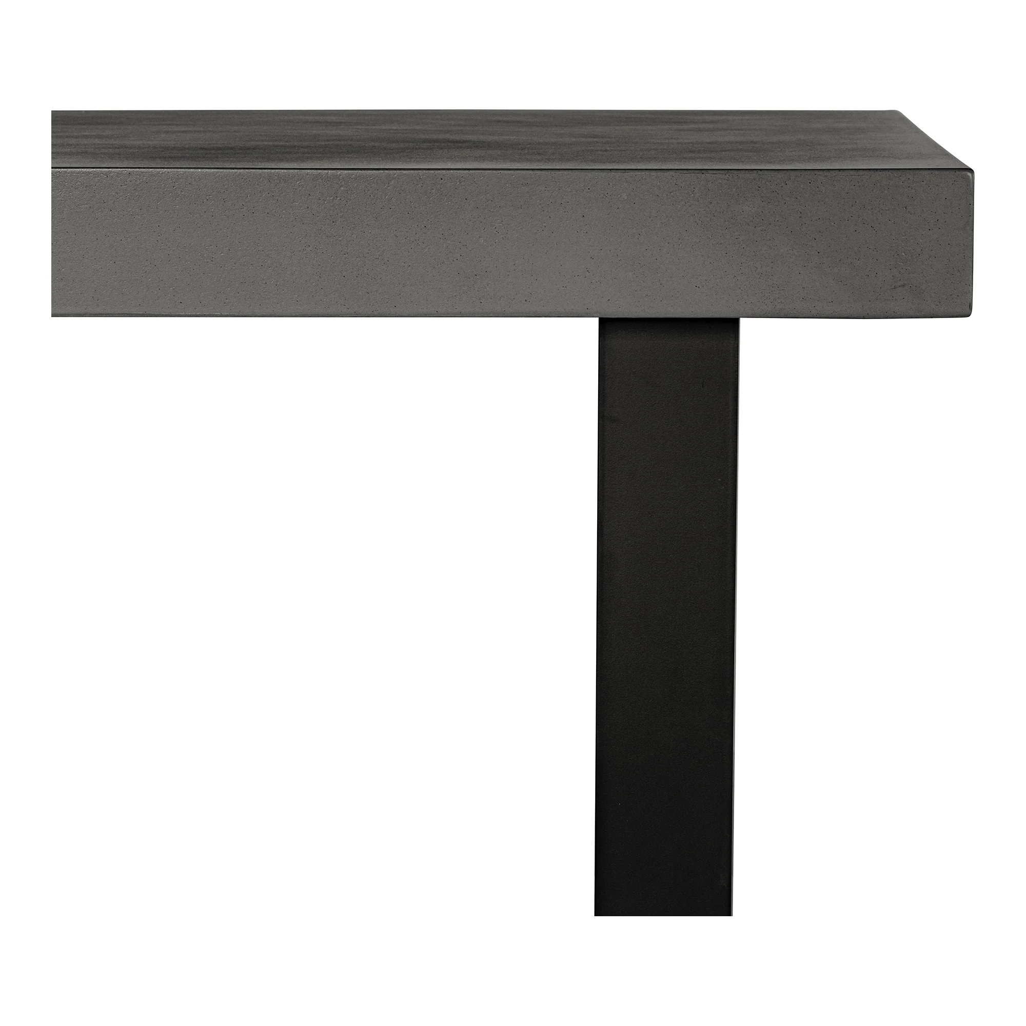 Jedrik Dark Grey Small Outdoor Dining Table - Image 4