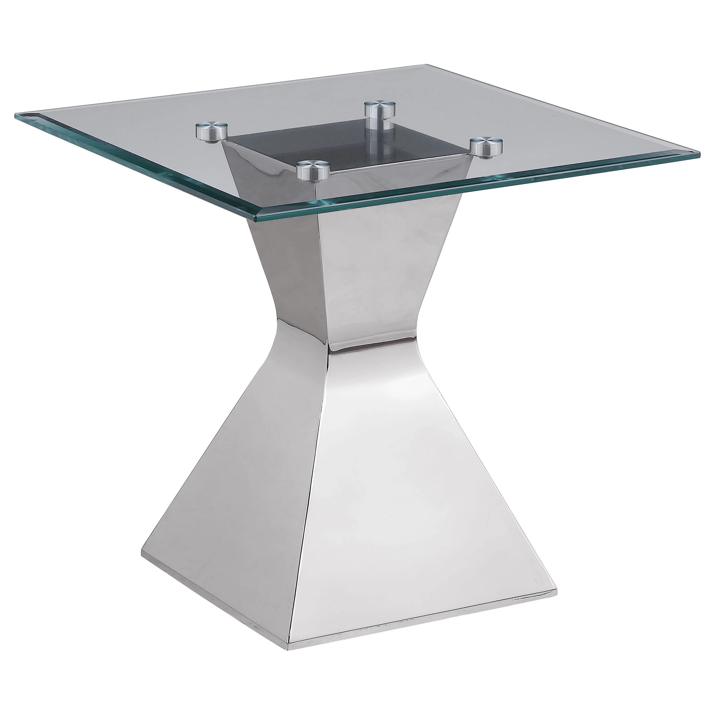 Jenny Chrome 3-piece Rectangular Coffee and End Table Set - Image 5