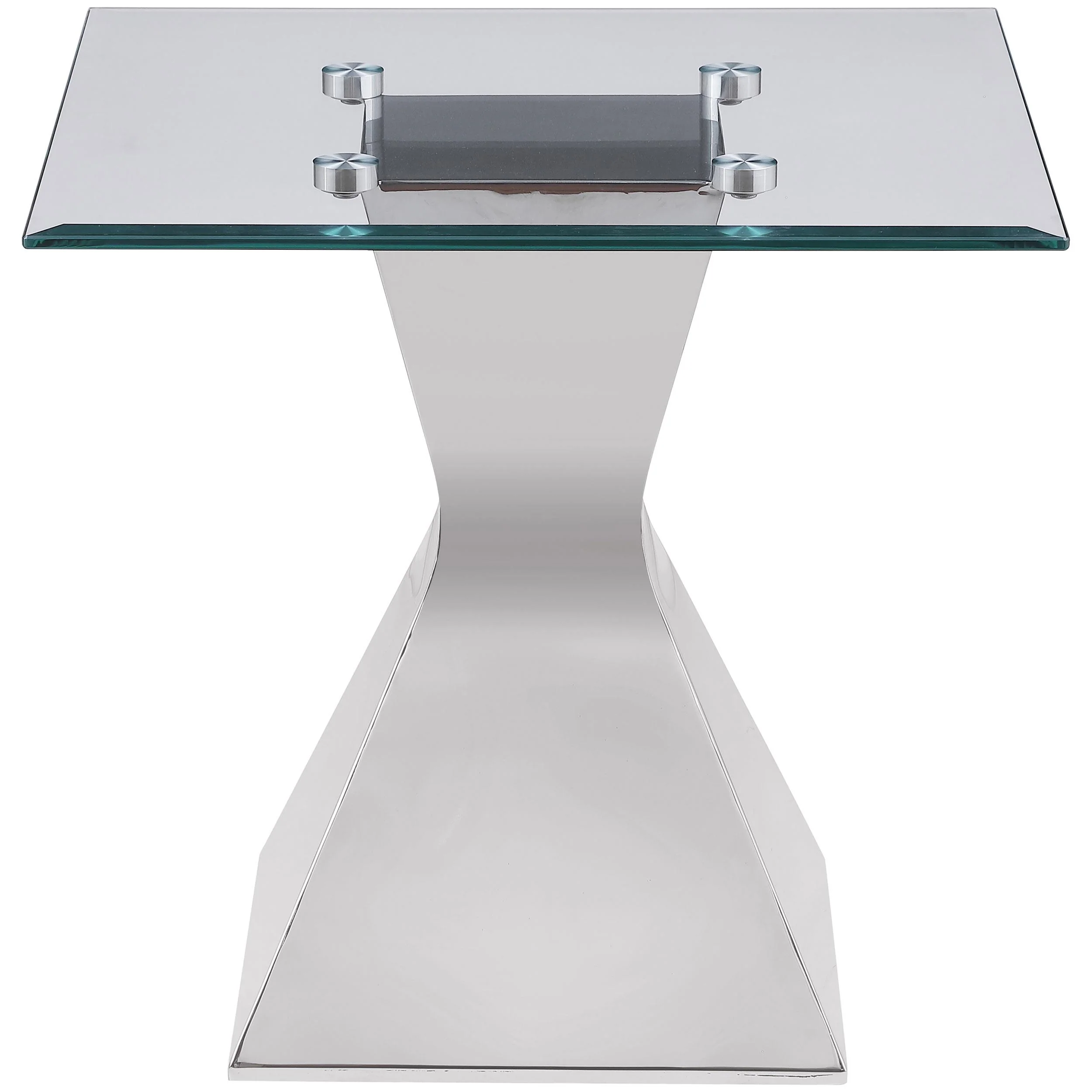 Jenny Chrome 3-piece Rectangular Coffee and End Table Set - Image 6
