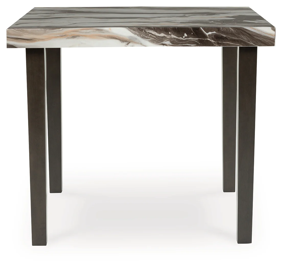 Jeshina Mocha/Dark Brown/Beige Counter Height Dining Table and 2 Barstools (Online Special Price) - Image 2