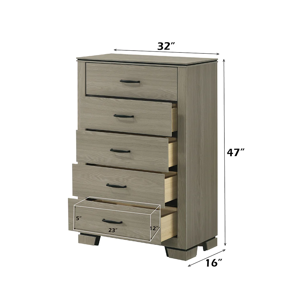 Joanna Weathered Gray Chest - Image 5