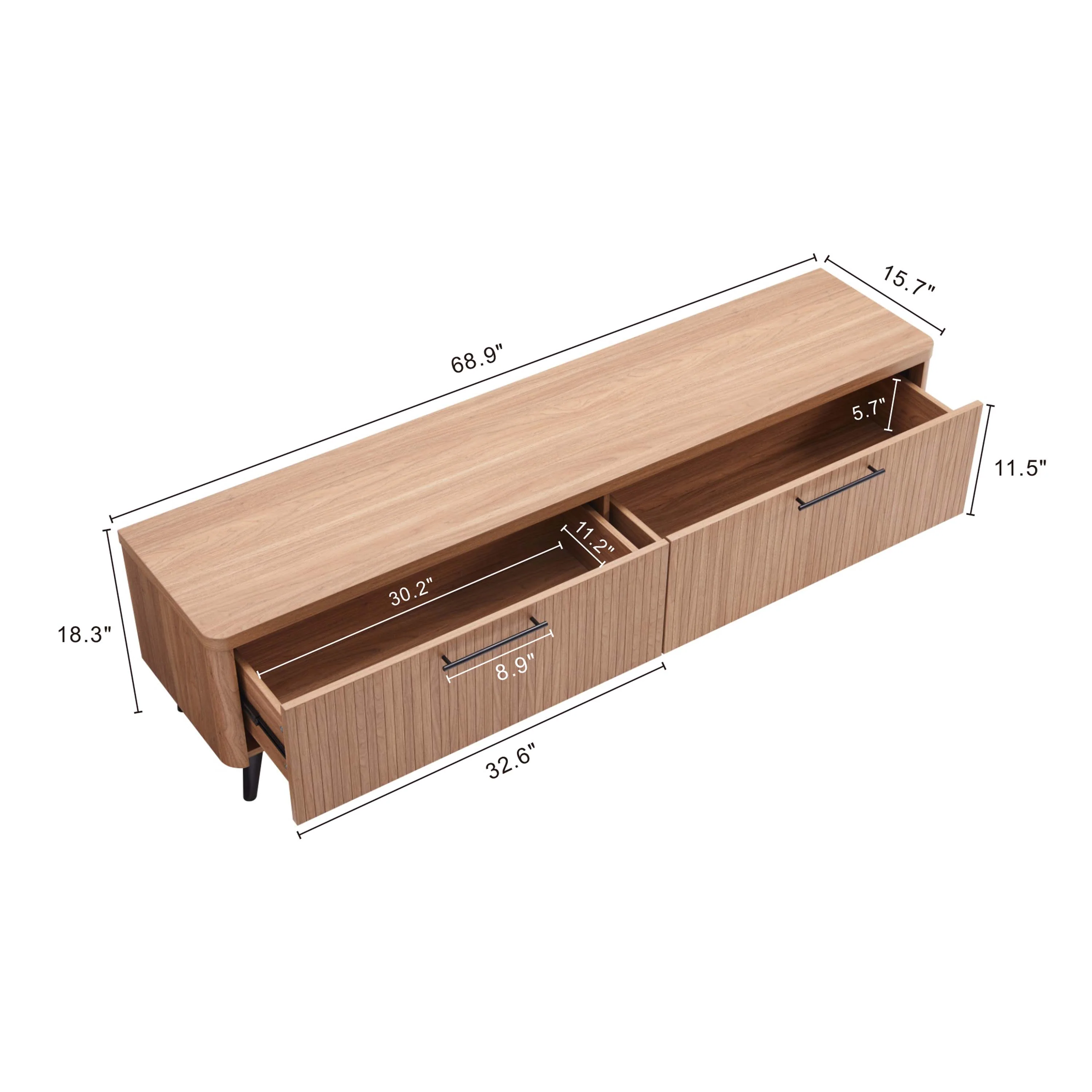Jodie TV Stand in Maple - Image 3