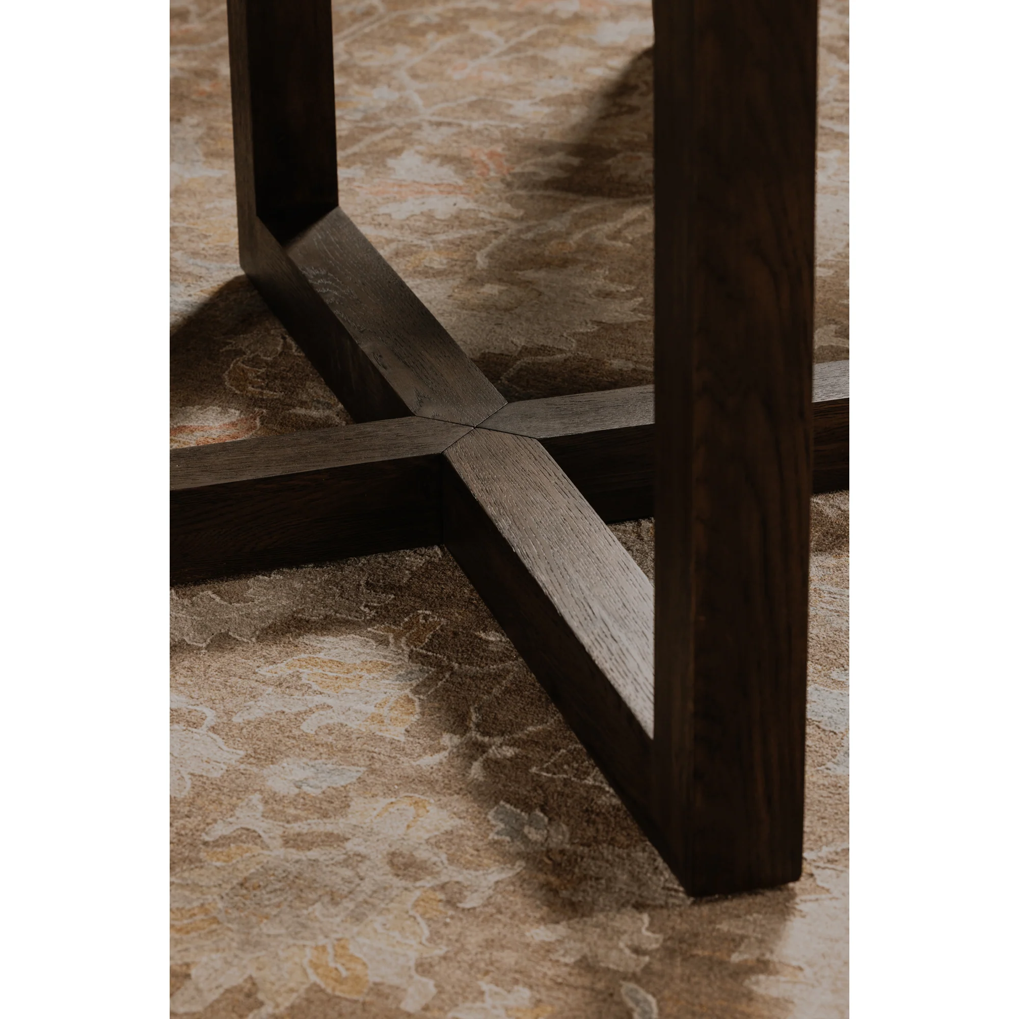 Joel Dark Brown Dining Table - Image 9