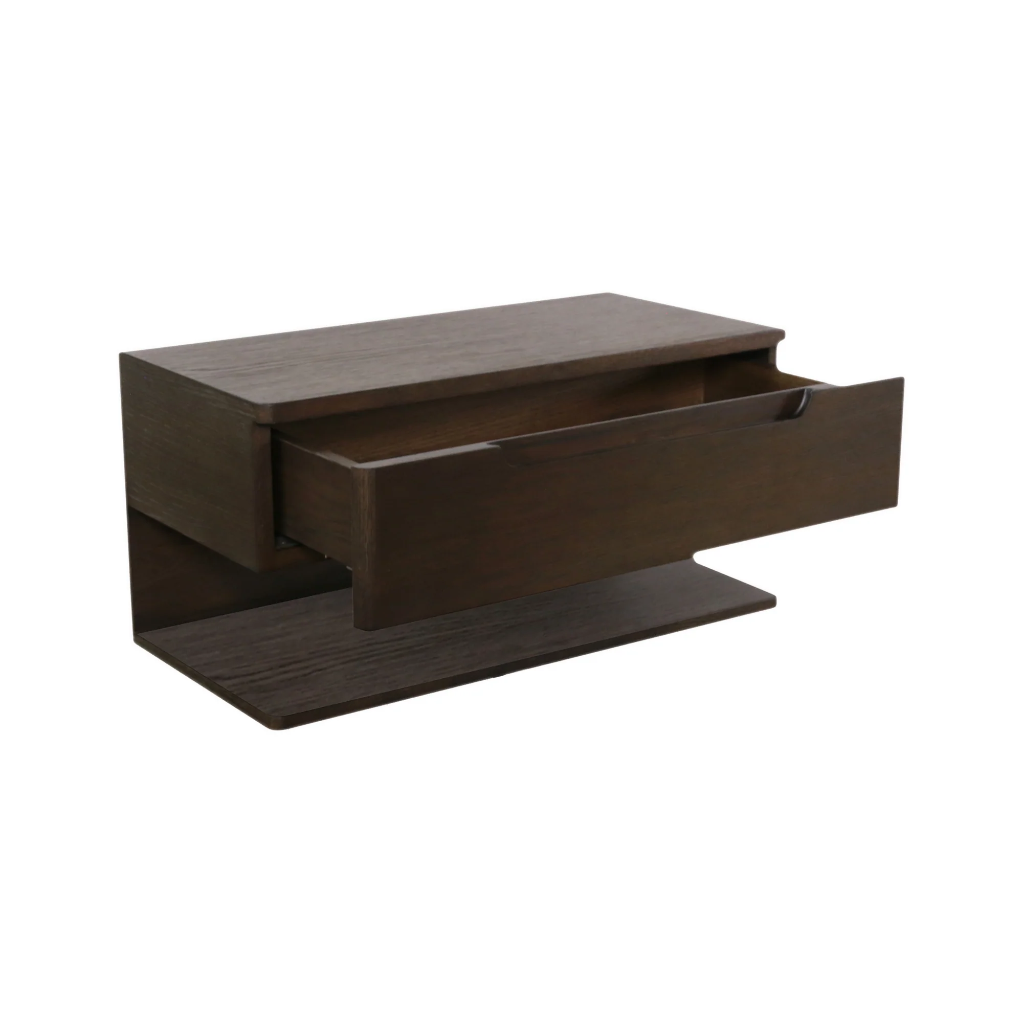 Jonah Dark Brown Floating Nightstand - Image 3