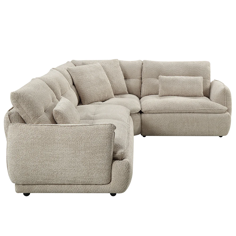 Jonina Beige Sectional Sofa - Image 4