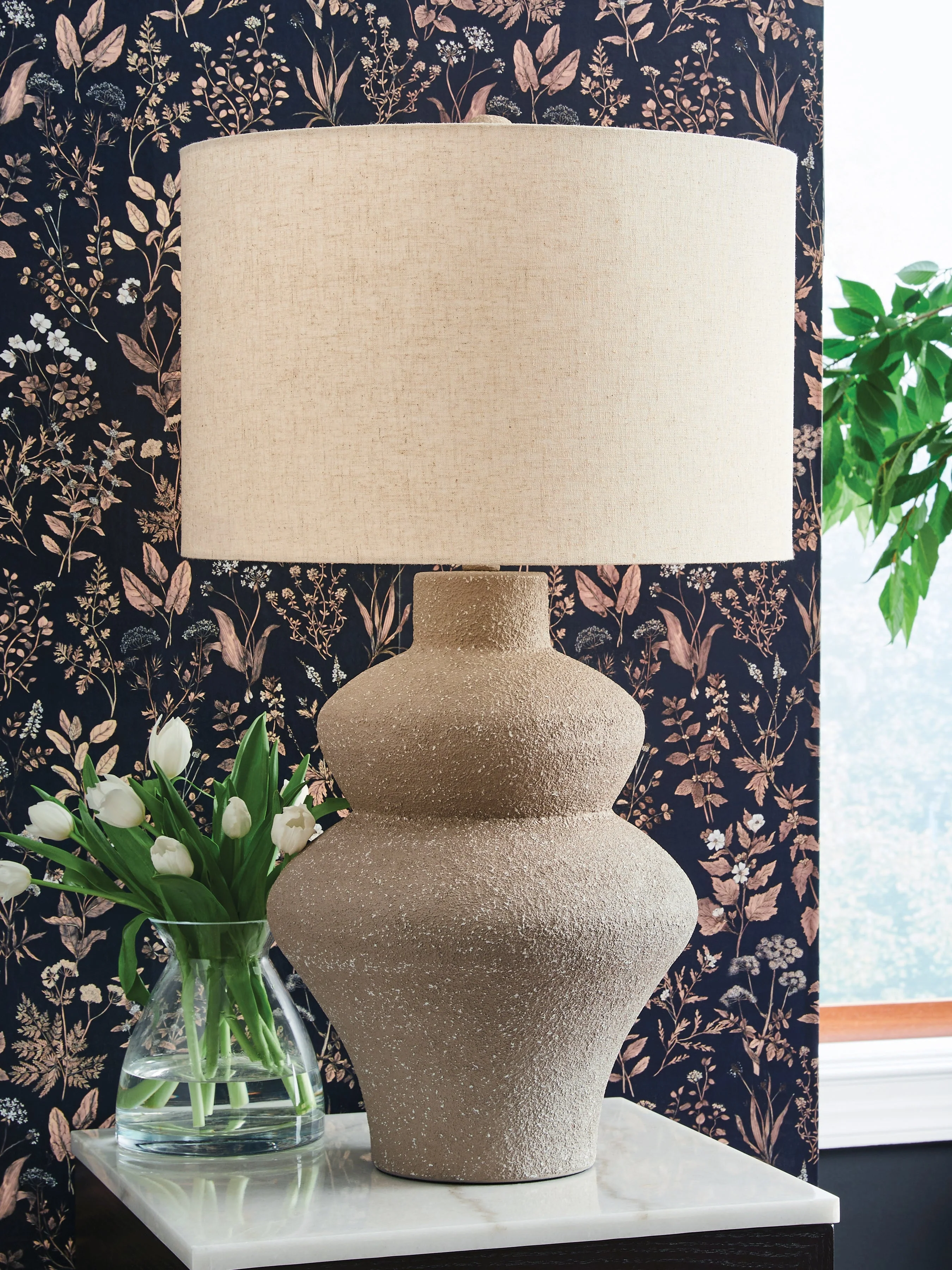 Jossleigh Beige Metal Table Lamp (1/CN) (Online Special Price) - Image 2