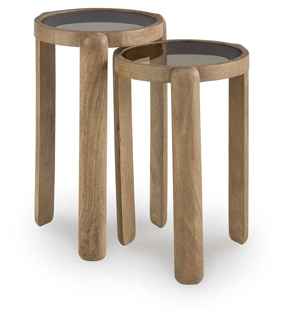 Jossor Light Brown Accent Table Set (Set of 2) (Online Special Price) - Image 3