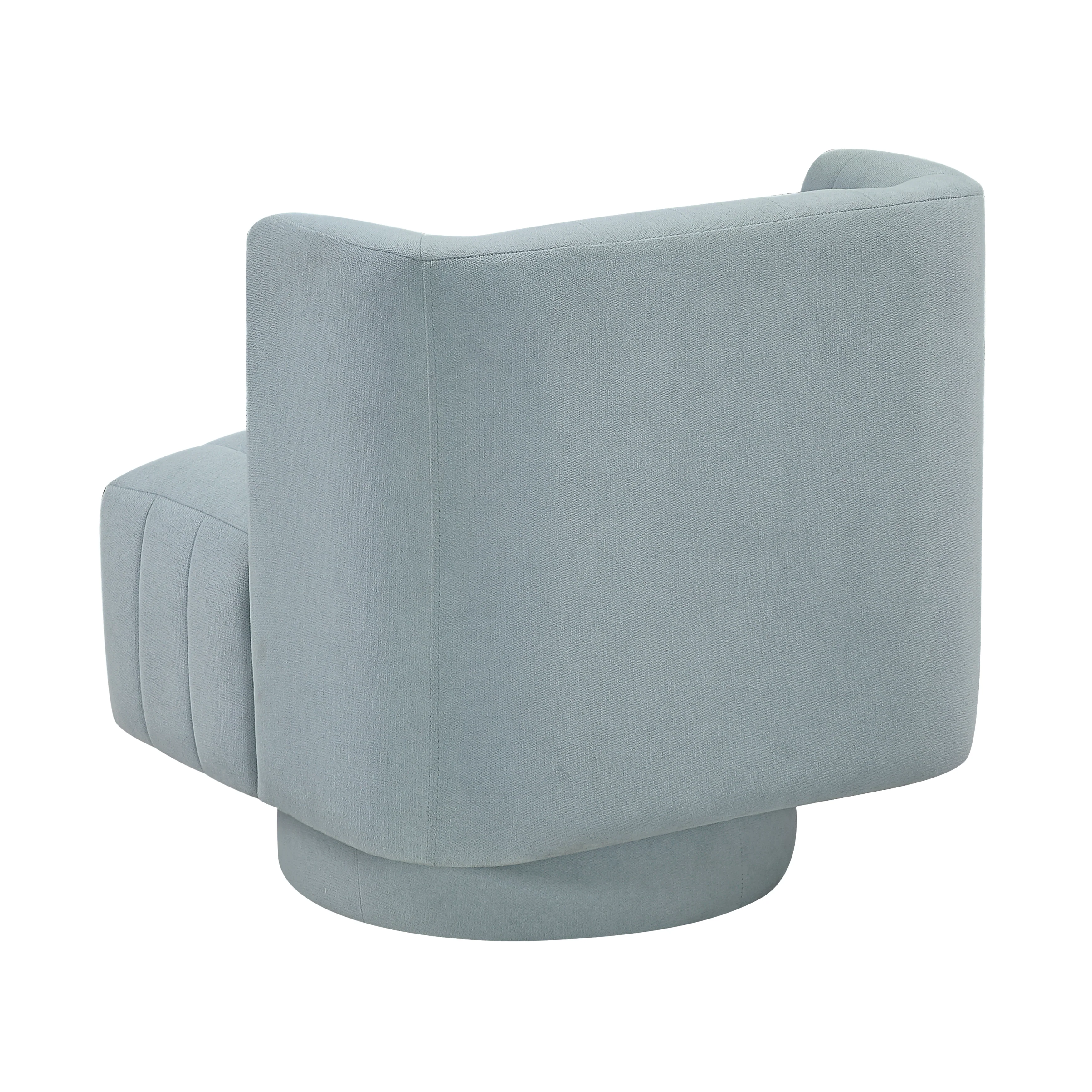 Joyce Aqua Blue Swivel Chair - Image 4