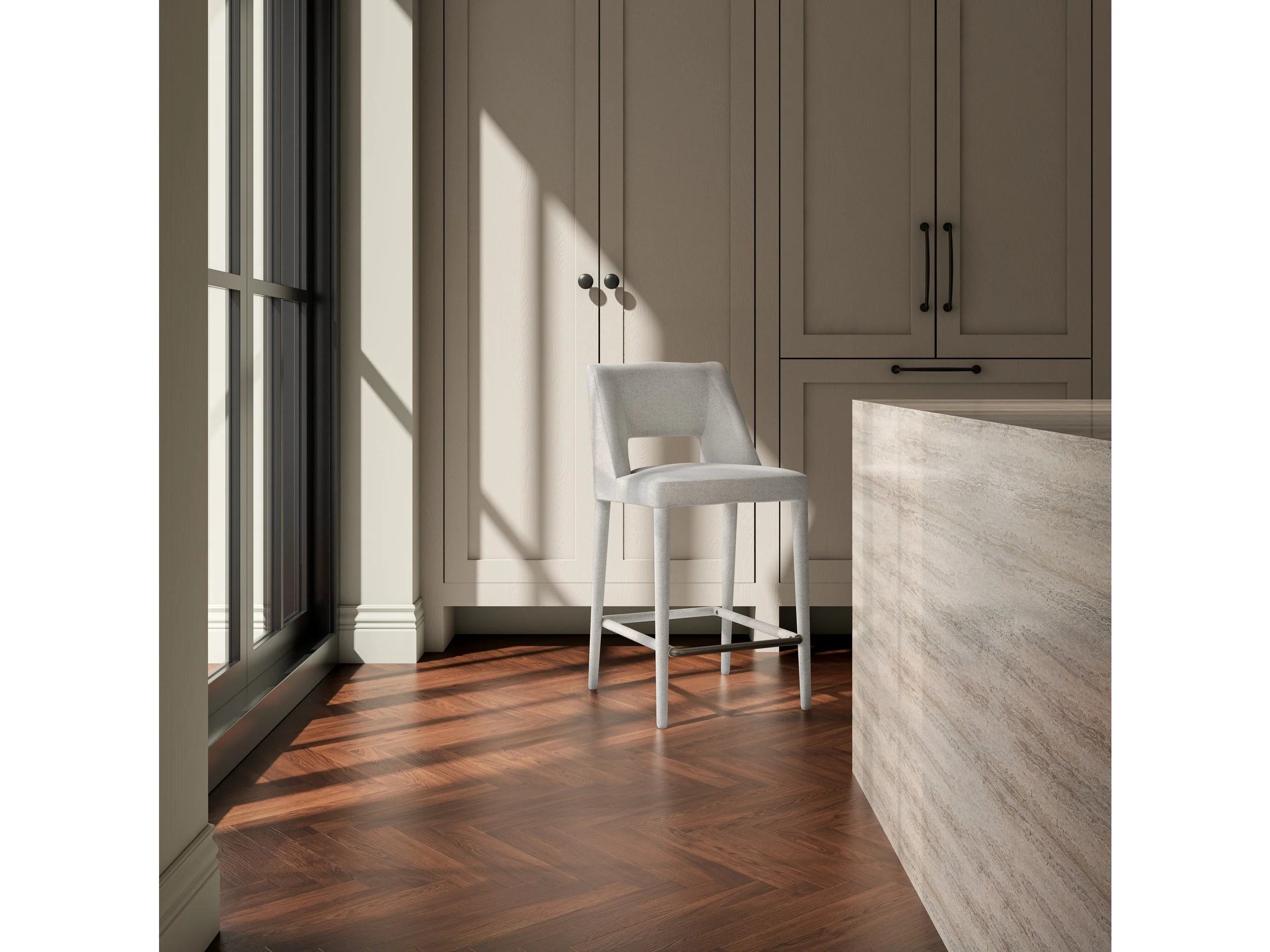 Joyce Beige Counter Stool