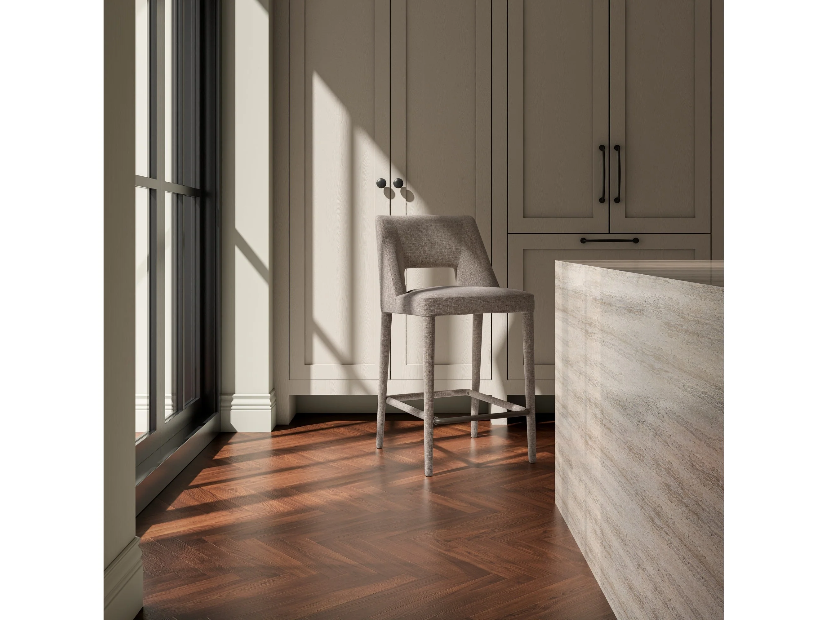 Joyce Light Brown Counter Stool