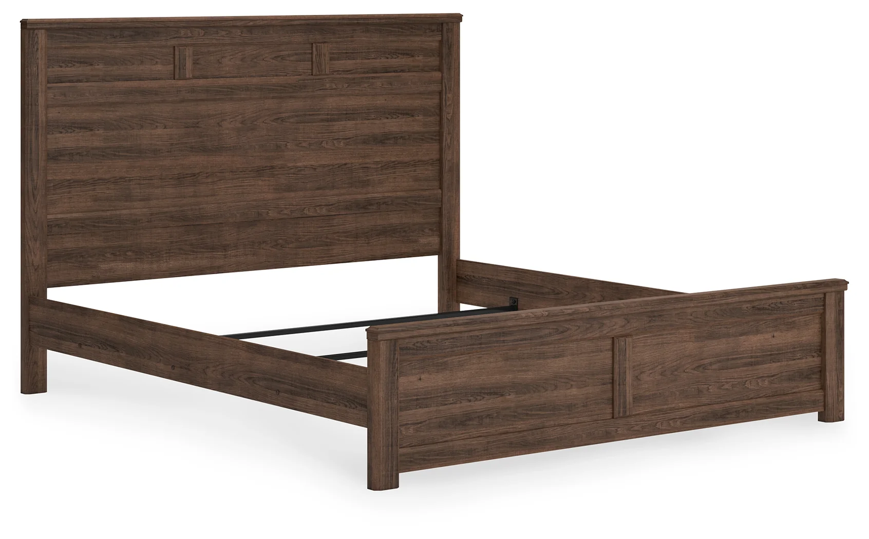Juararo Dark Brown King Panel Bedroom Set with 2 Nightstands - Image 7
