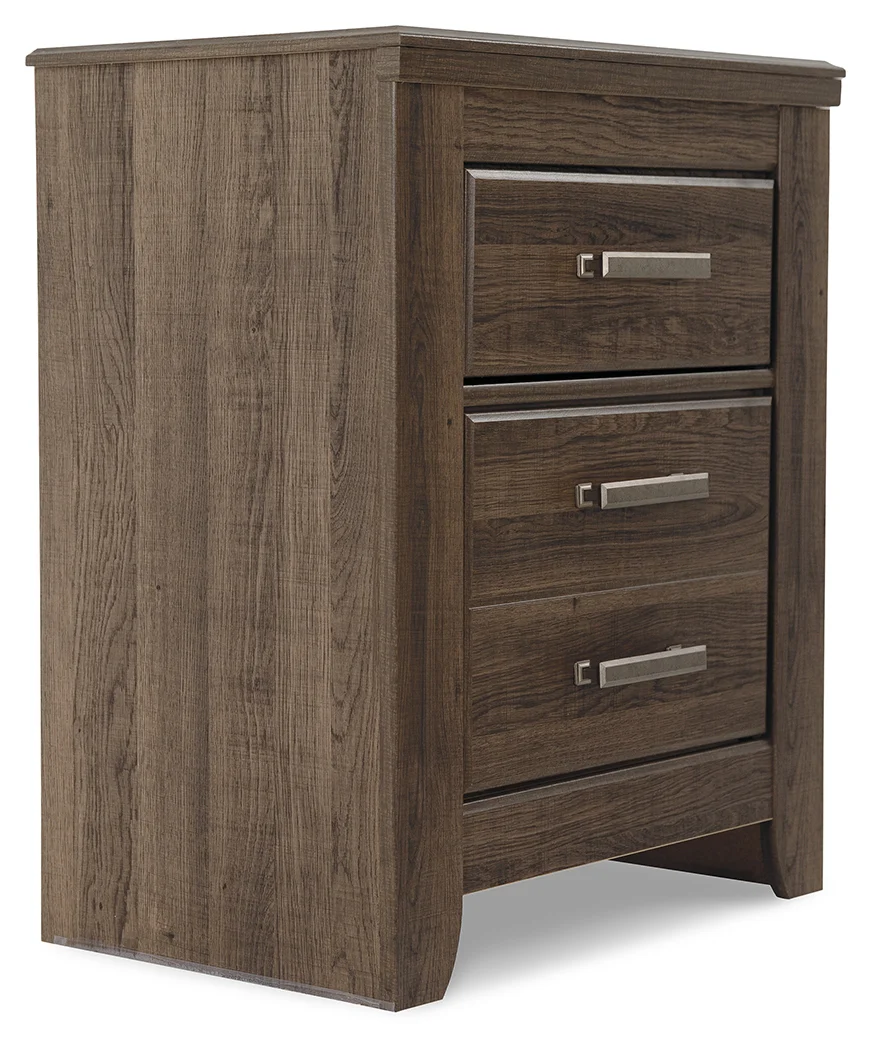 Juararo Dark Brown King Poster Bed, Chest and Nightstand - Image 8