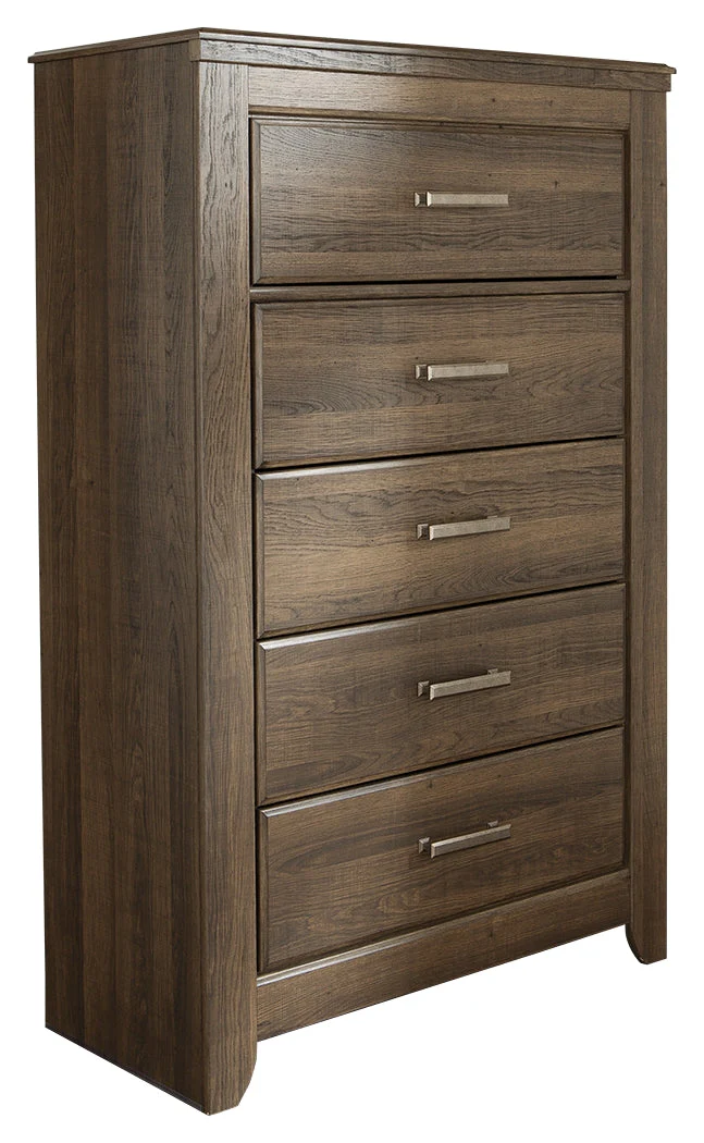 Juararo Dark Brown King Poster Bed, Dresser, Mirror and Chest (Online Special Price) - Image 3