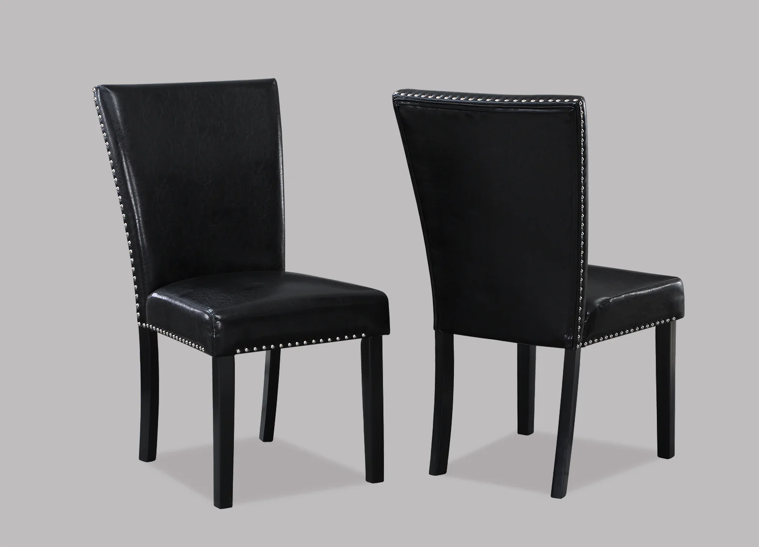 Tanner Black/White Faux Marble Top Dining Set - Image 10