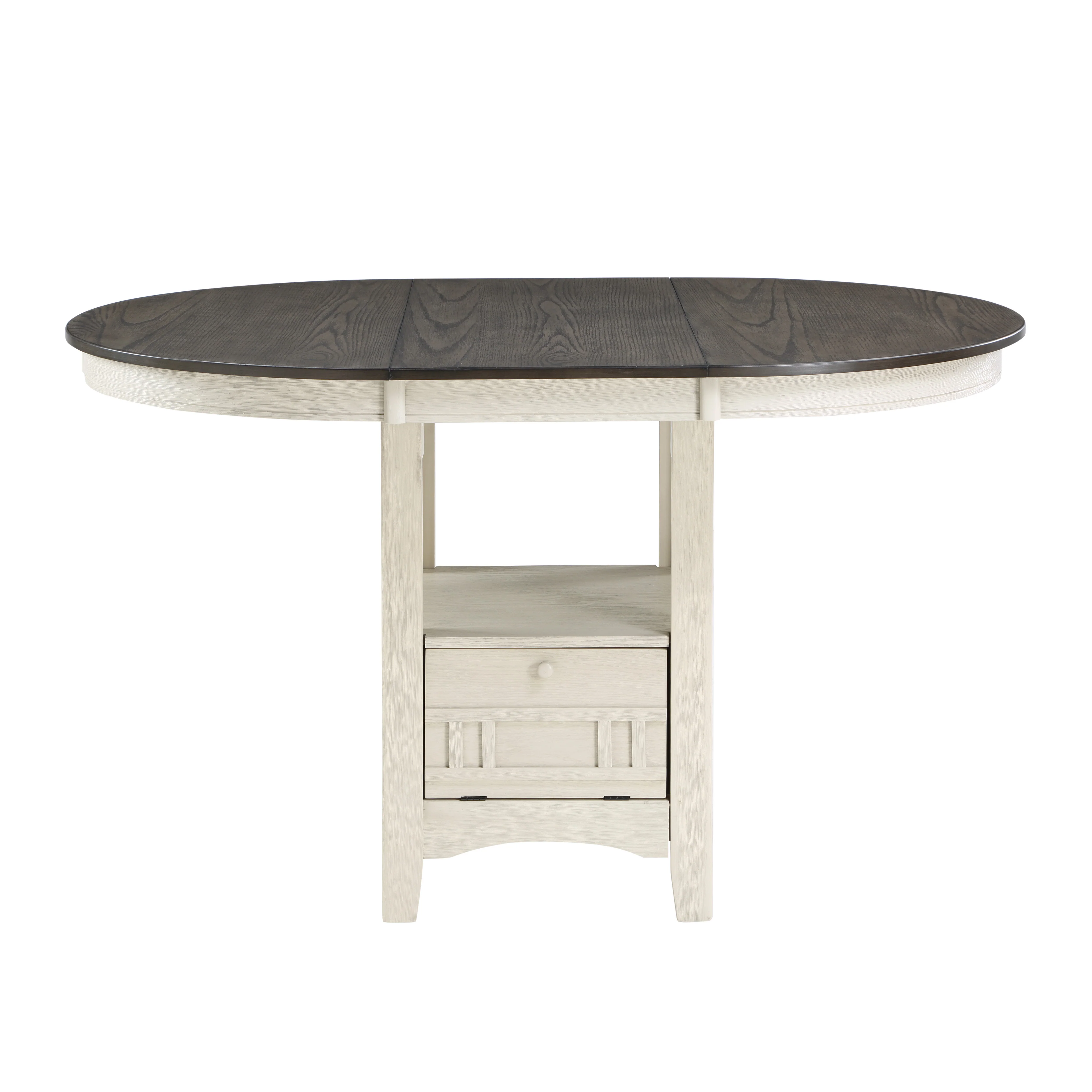 Junipero Antique White / Rosy Brown 5-piece Dinig Table Set - Image 2