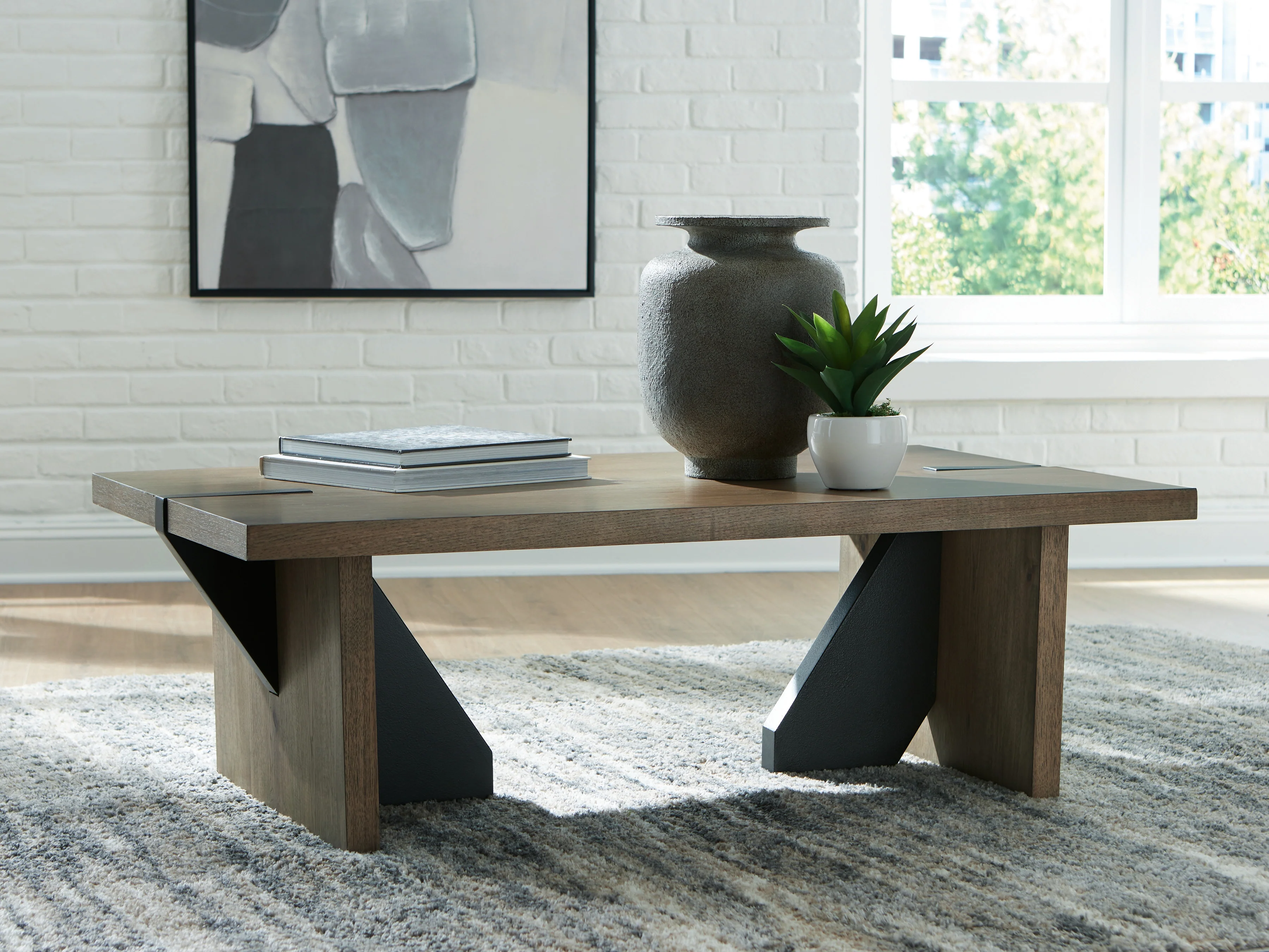 Kandinew Light Brown Coffee Table (Online Special Price)