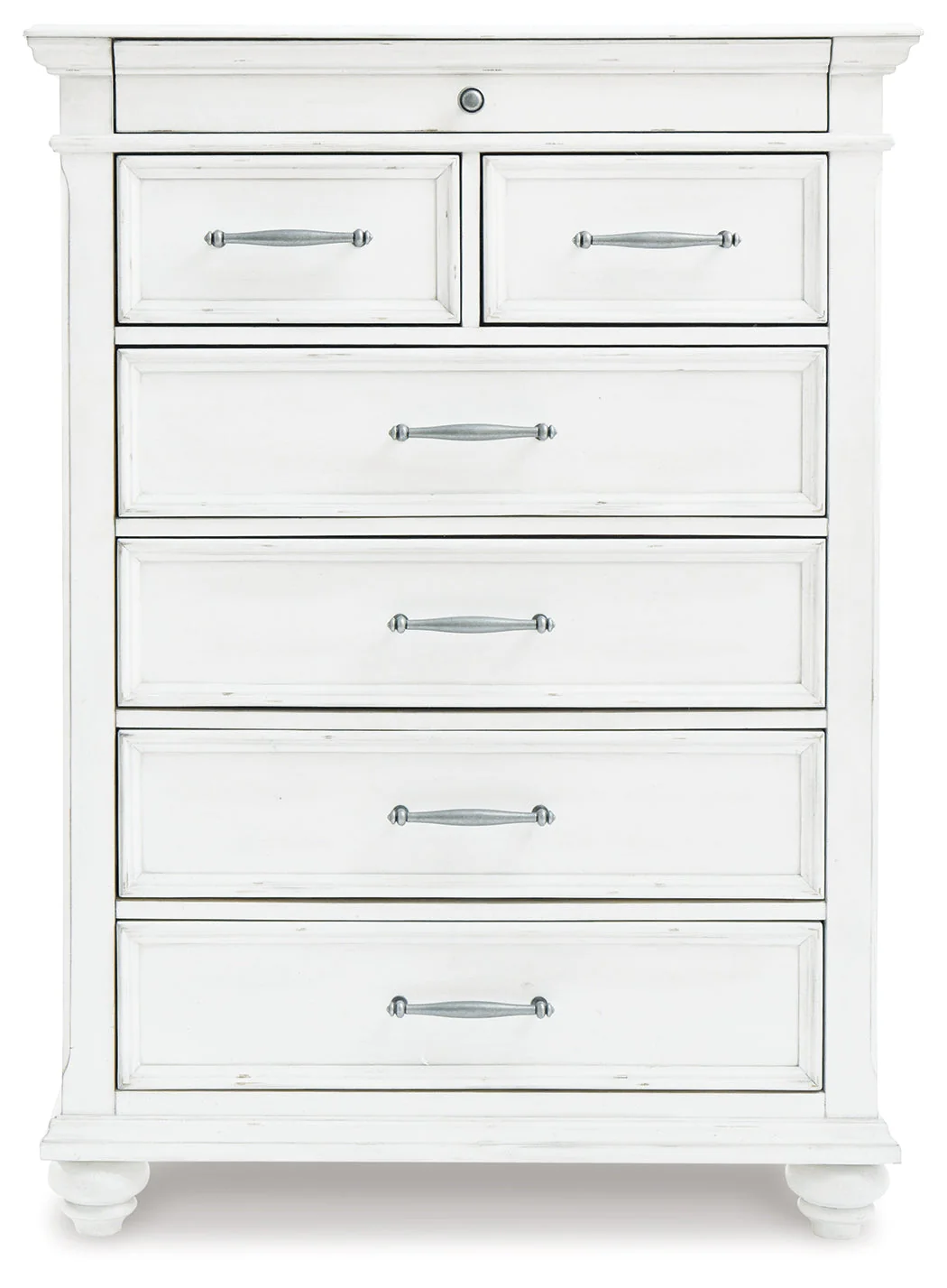 Kanwyn Whitewash King Panel Storage Bedroom Set with Chest and Nightstand (Online Special Price) - Image 2
