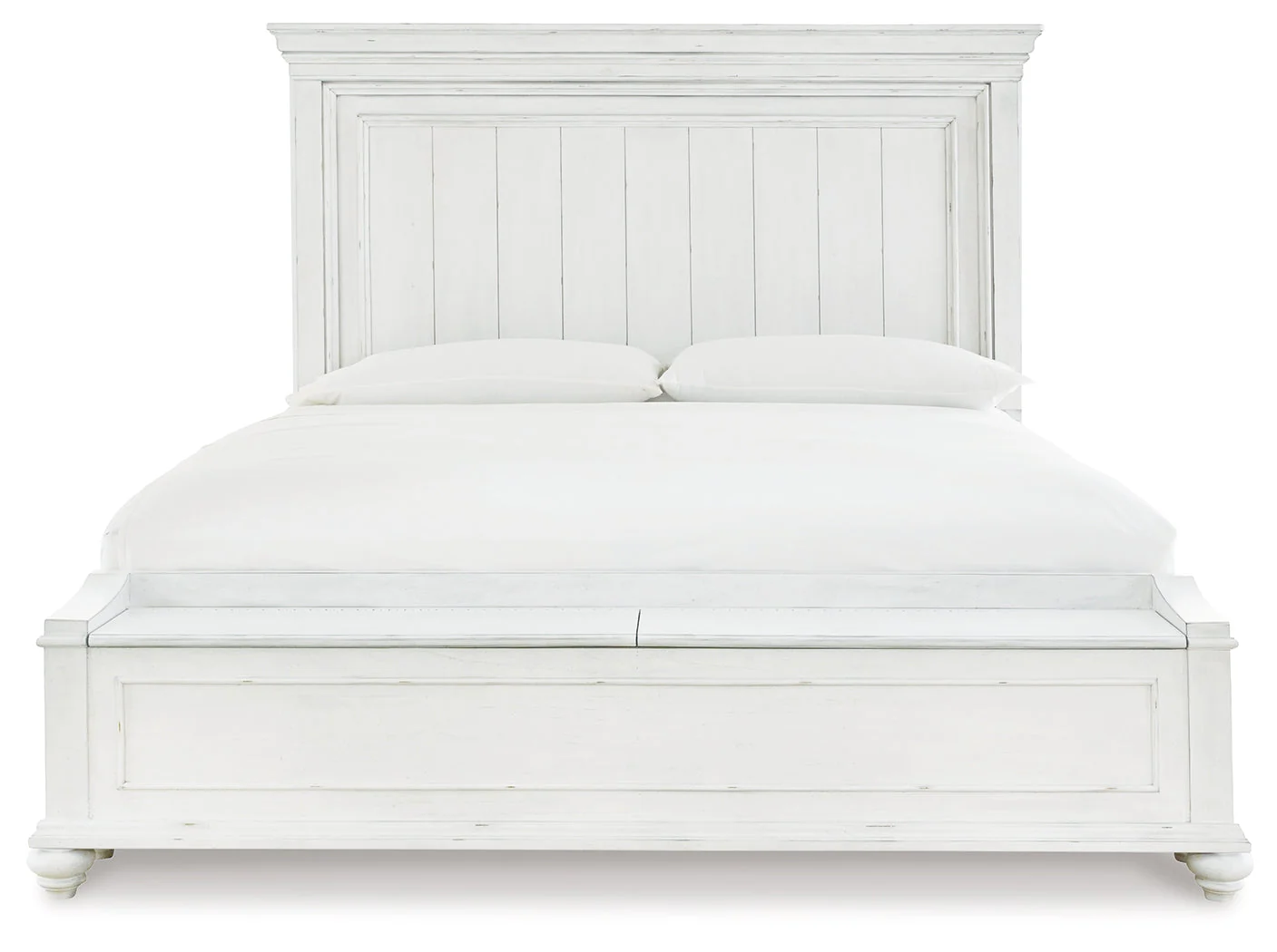 Kanwyn Whitewash King Panel Storage Bedroom Set with Chest and Nightstand (Online Special Price) - Image 5