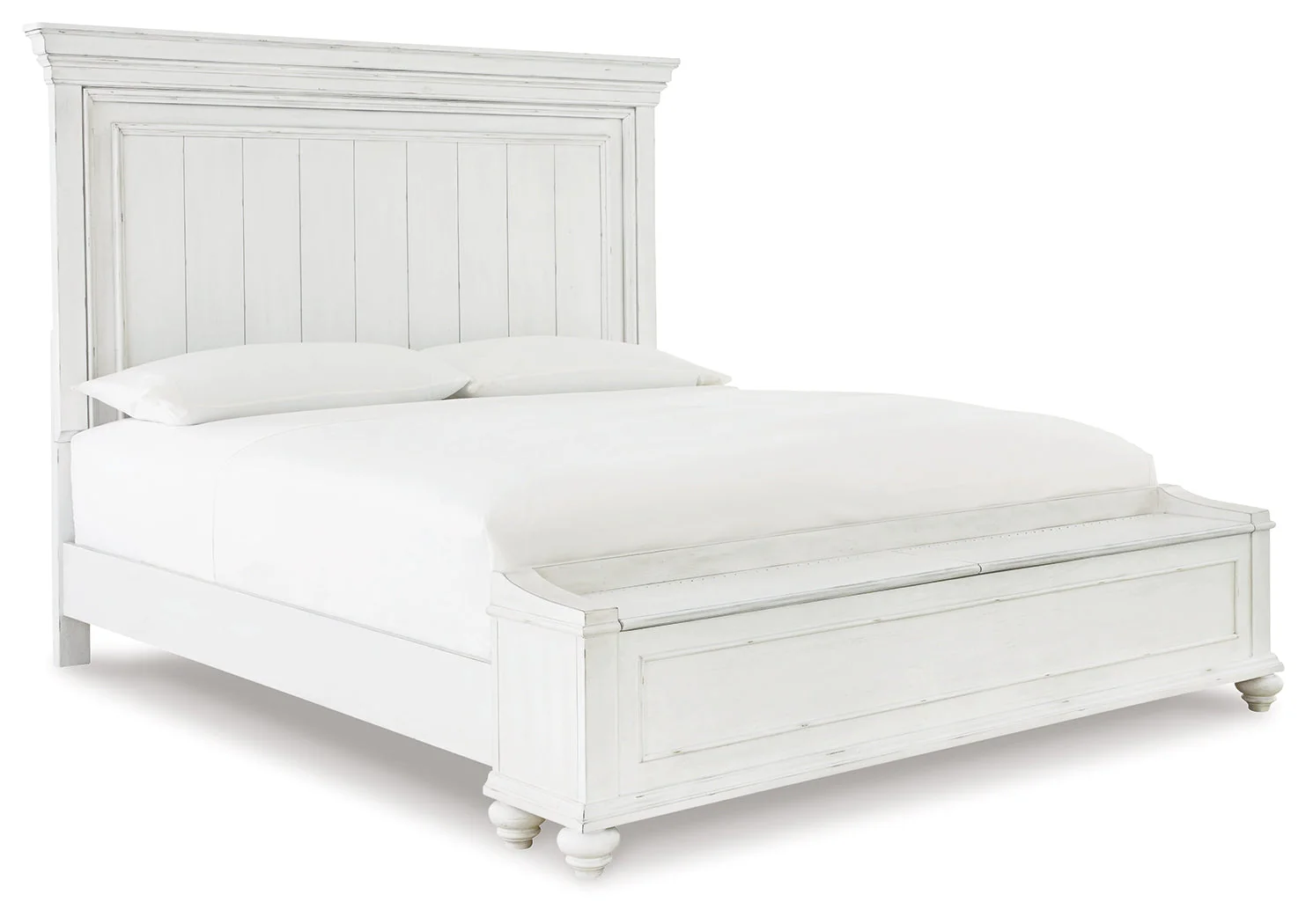 Kanwyn Whitewash King Panel Storage Bedroom Set with Chest and Nightstand (Online Special Price) - Image 6