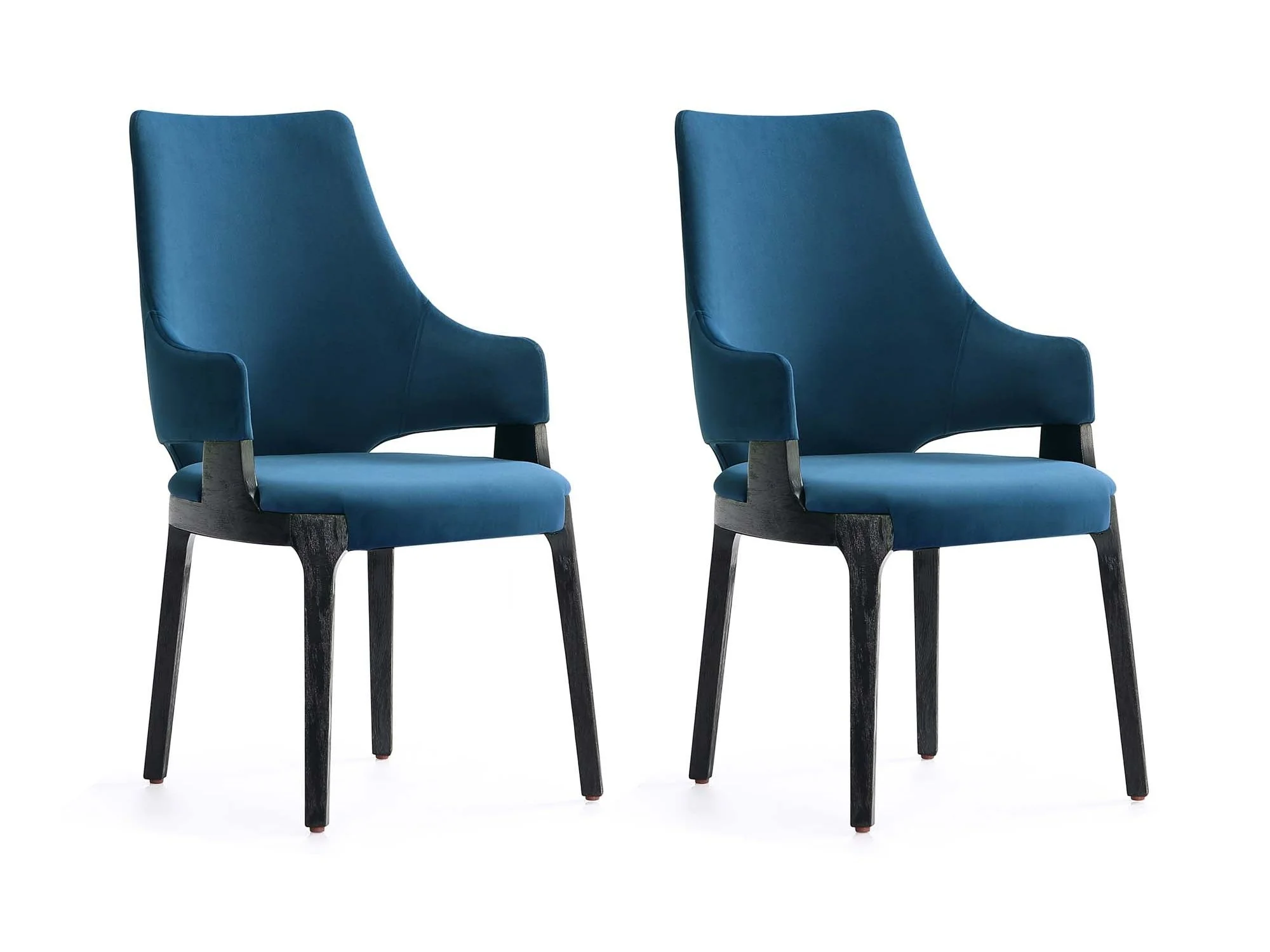 Kara Dining Arm Chair in Blue (set of 2)