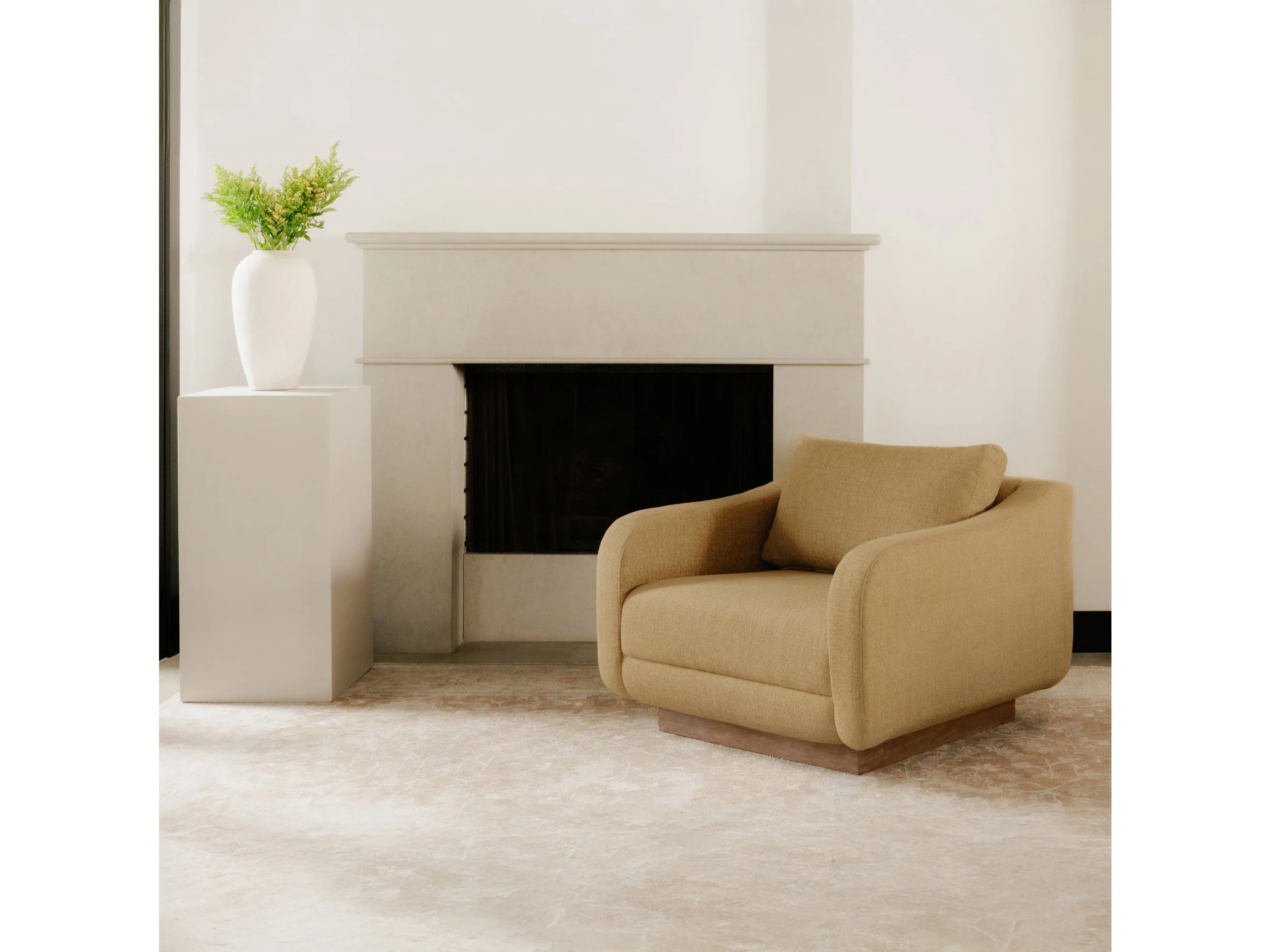 Keane Ochre Lounge Chair