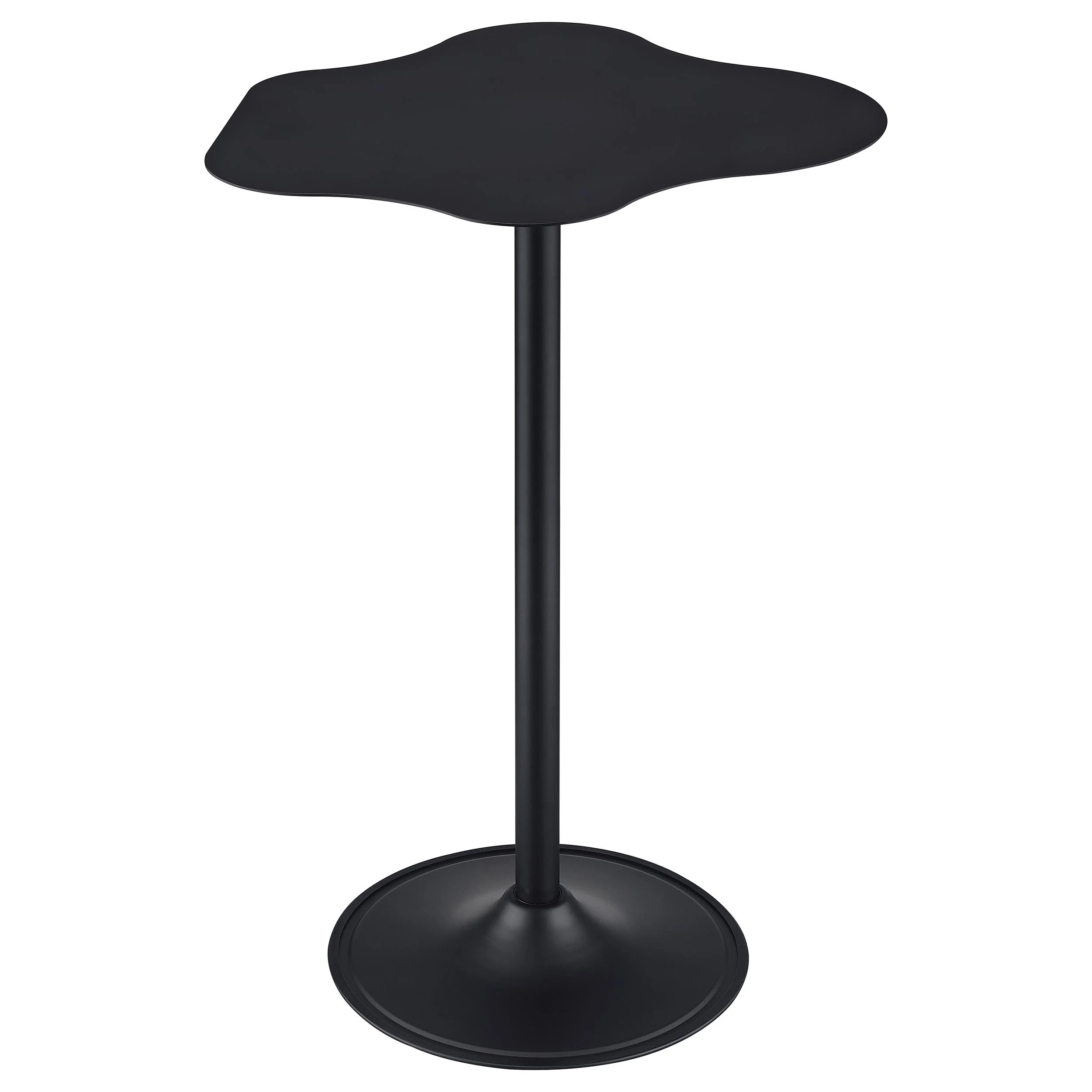 Keanu Black Curved 29-inch Cloud-Shaped Bistro Bar Table - Image 5
