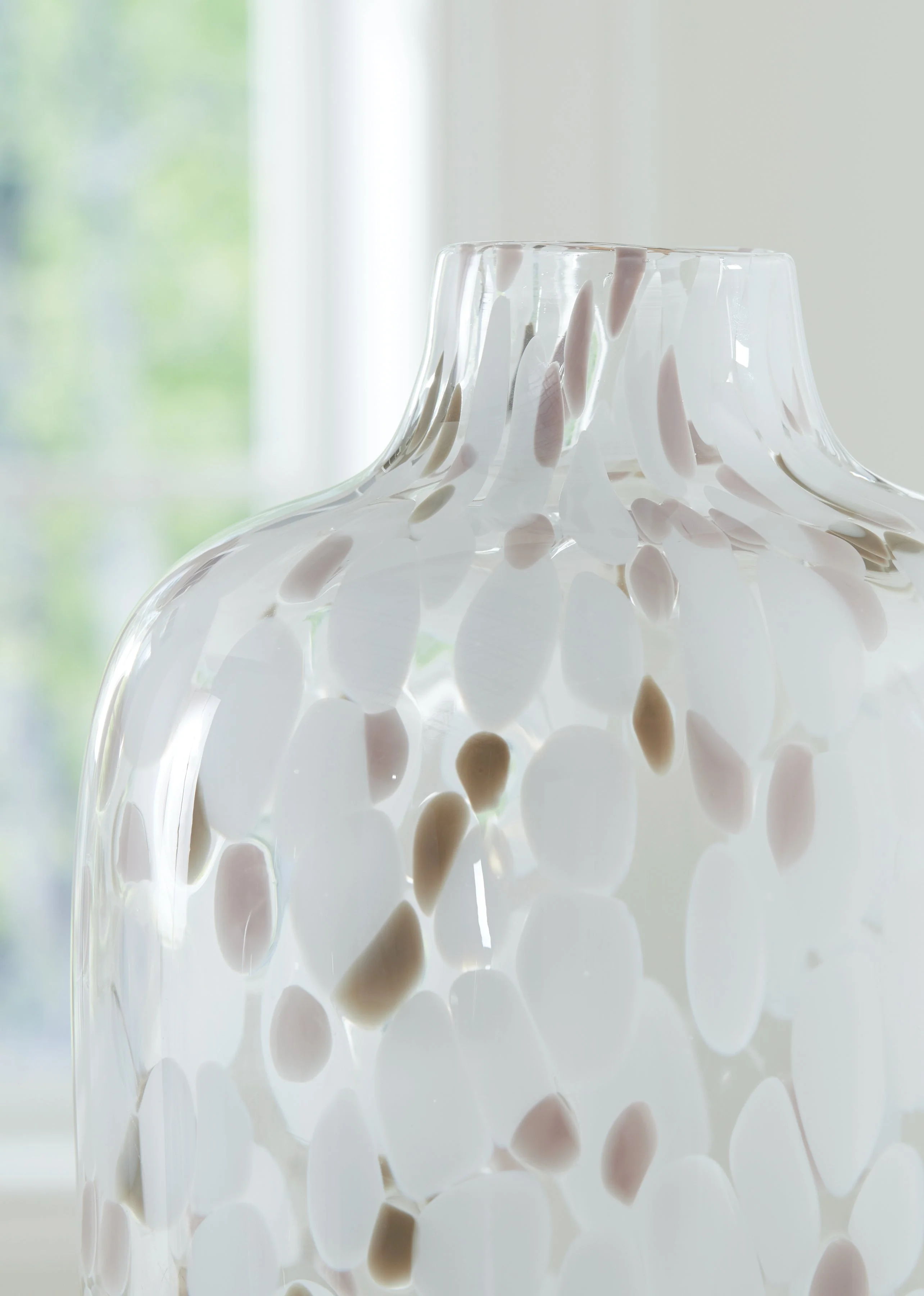 Keelton White/Taupe/Pink Vase 9" (Online Special Price) - Image 3
