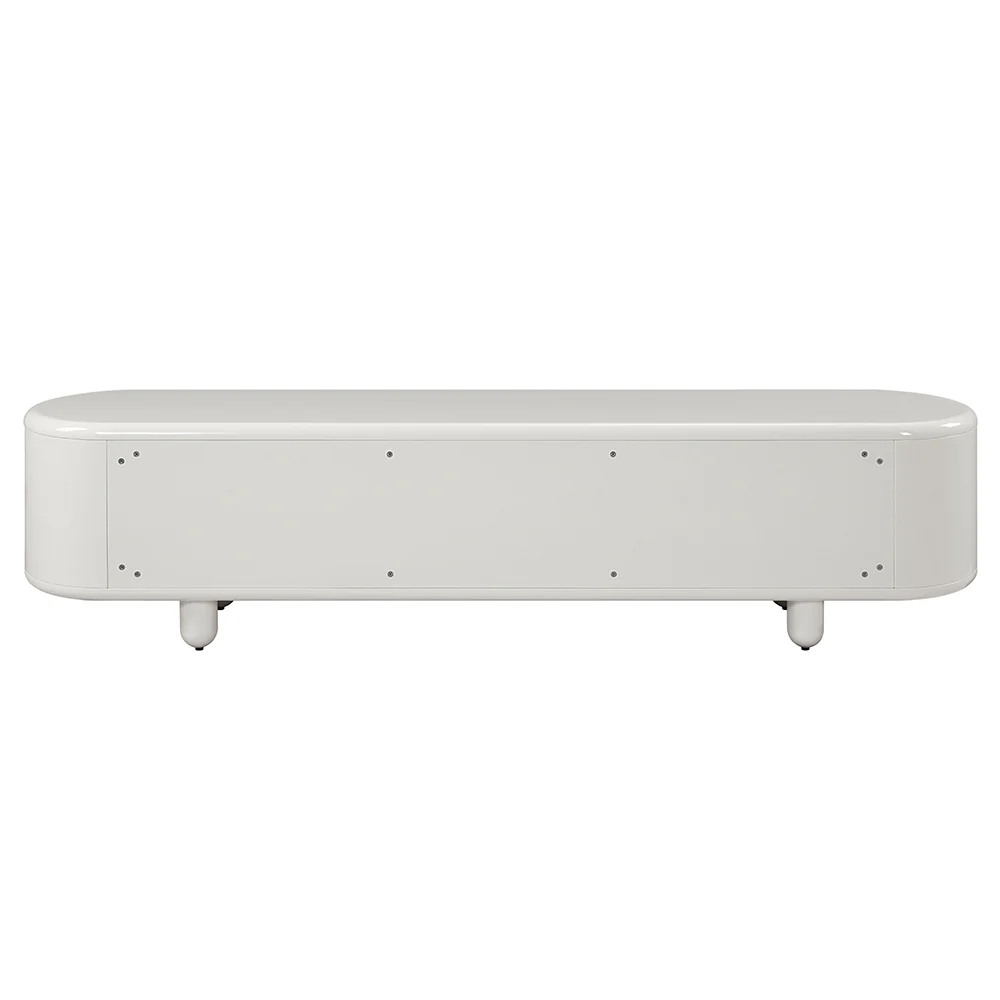 Keely White High Gloss TV Stand - Image 4