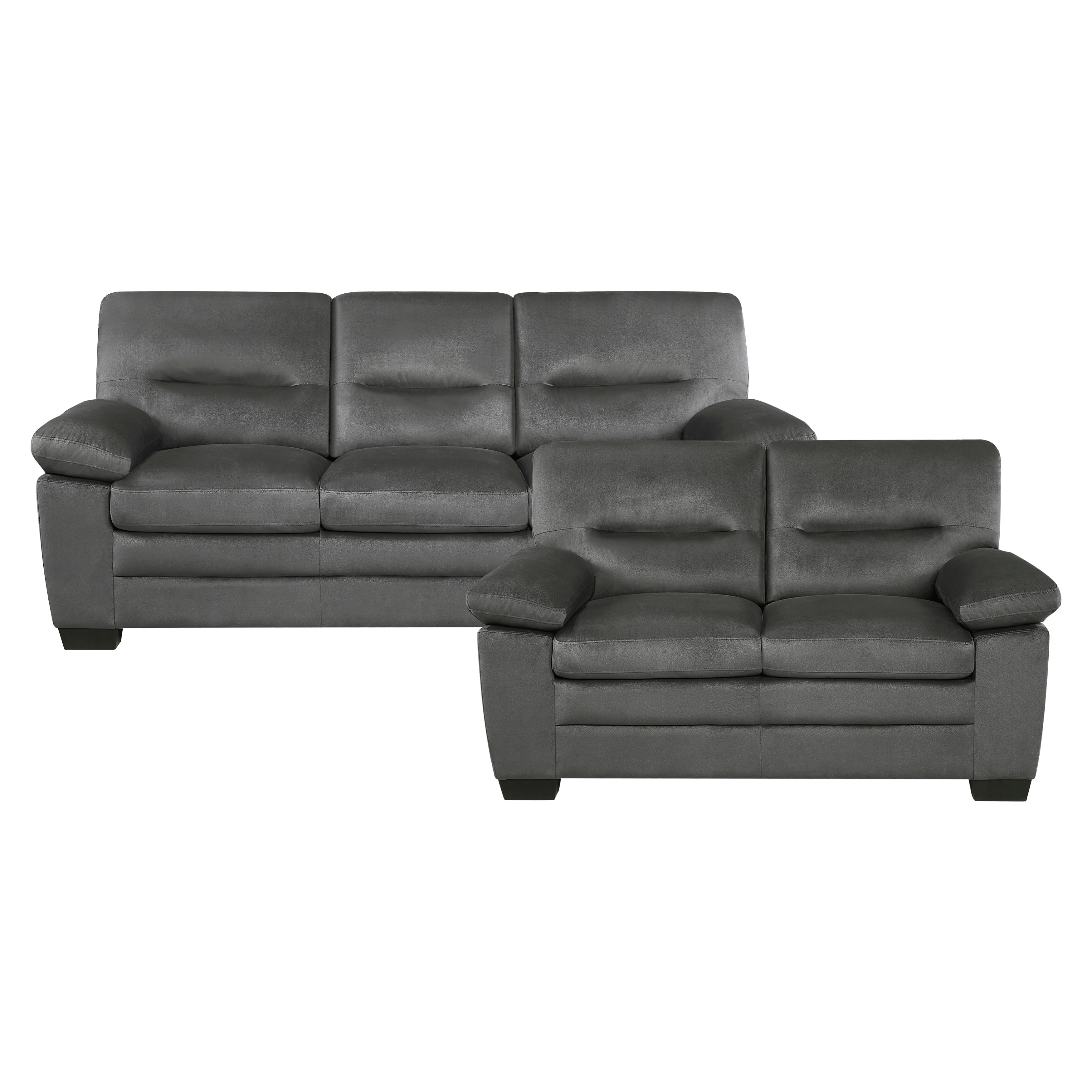Keighly Dark Gray Sofa & Loveseat - Image 2