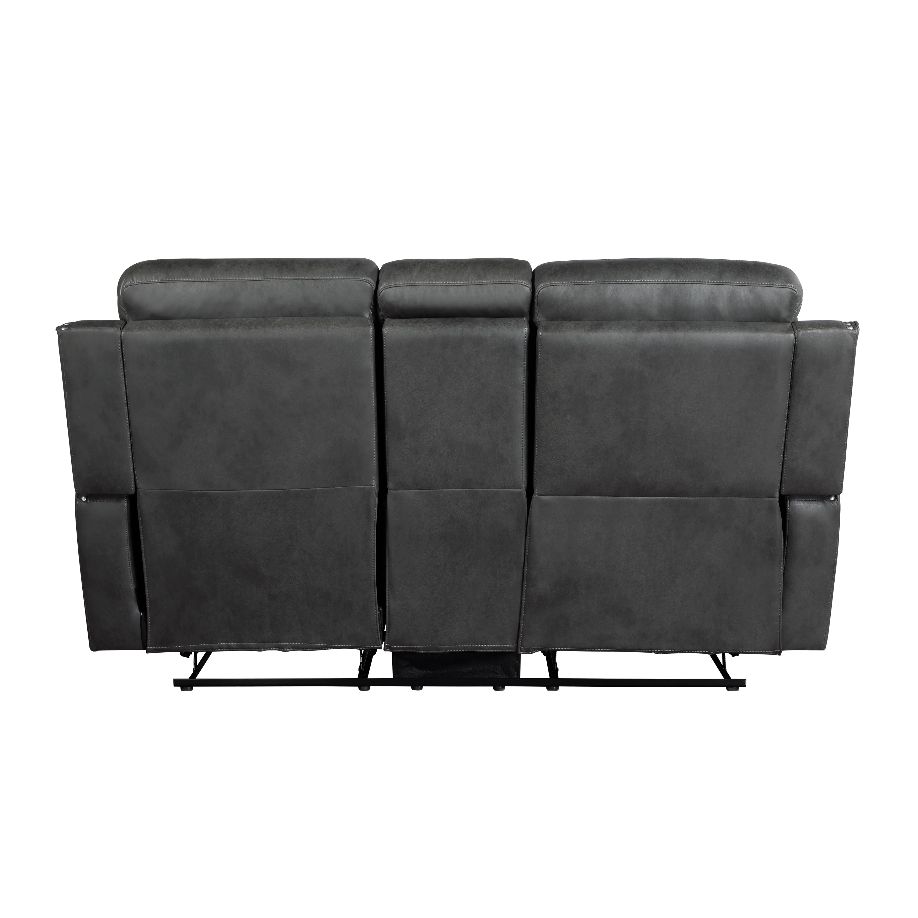 Kellen Smoky Gray Double Reclining Loveseat - Image 2