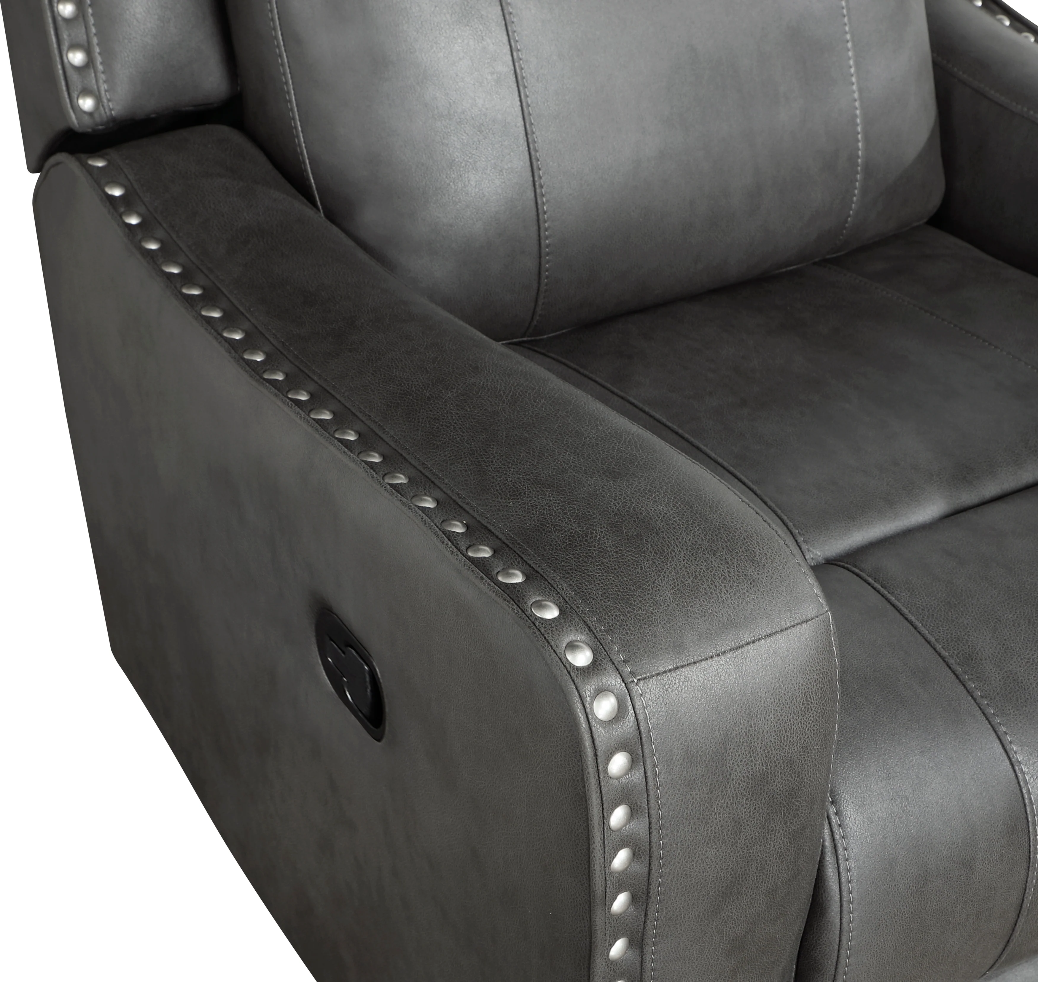 Kellen Smoky Gray Double Reclining Sofa - Image 5