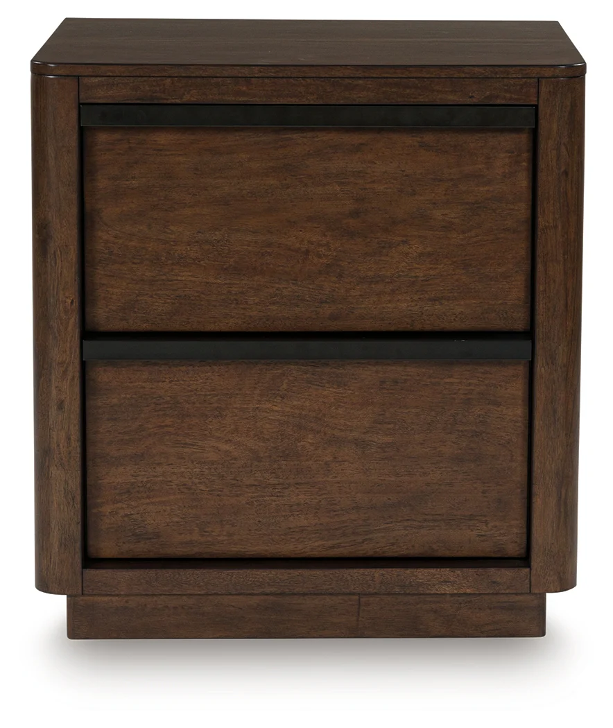 Kendamor Dark Brown Nightstand - Image 4