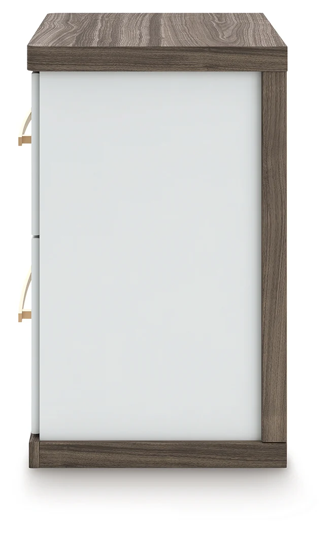 Kendanport Brown/White King Platform Bed, Dresser, Mirror and Nightstand (Online Special Price) - Image 21