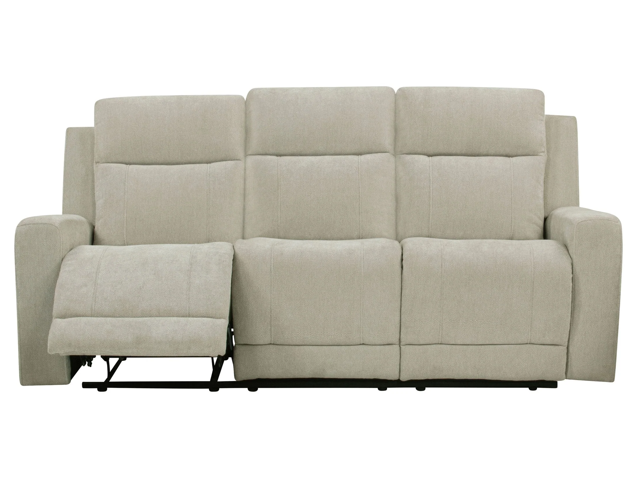 Kennett Ivory Chenille Upholstered Power Reclining Sofa
