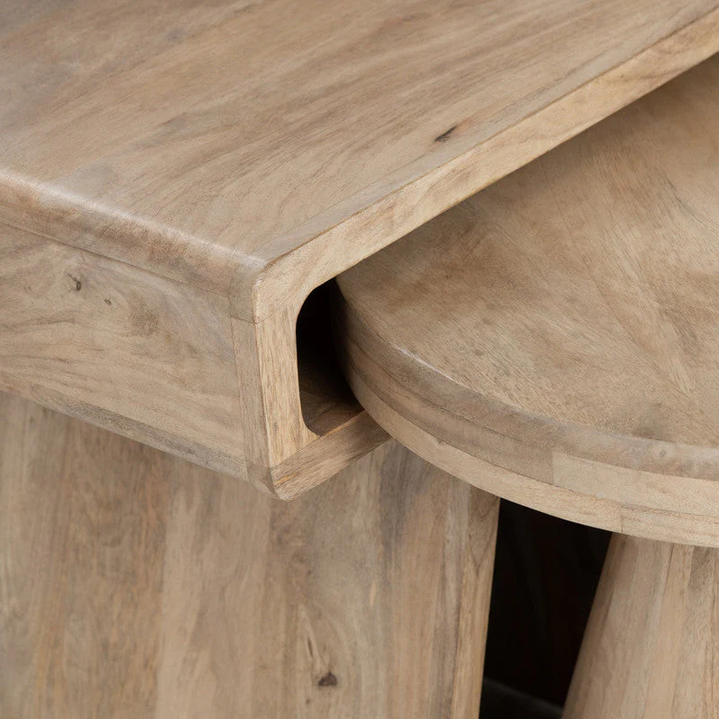 Keppler Natural Brown 2-Piece Nesting Tables - Image 3