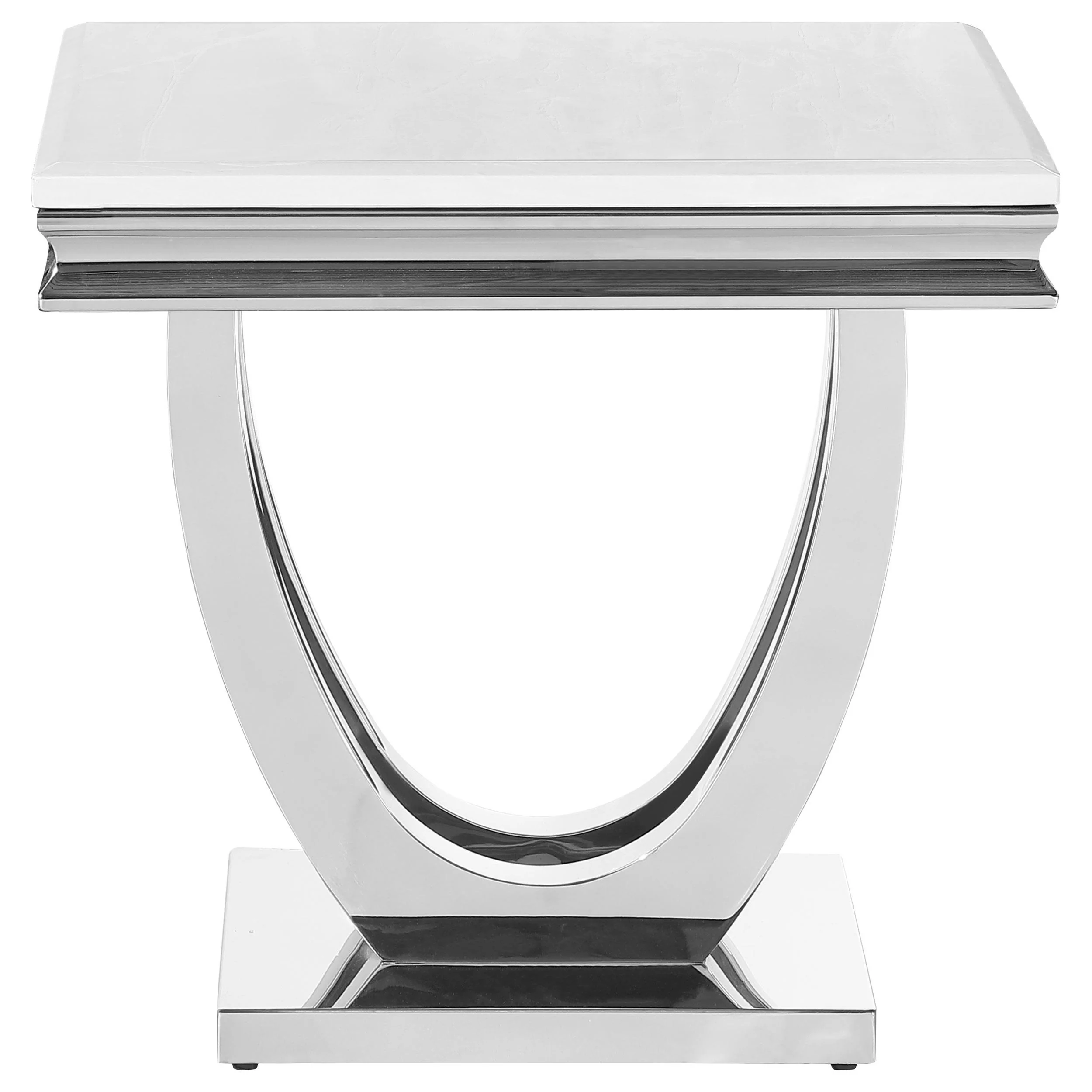 Kerwin Chrome 2-piece Rectangular Coffee and End Table Set - Image 8