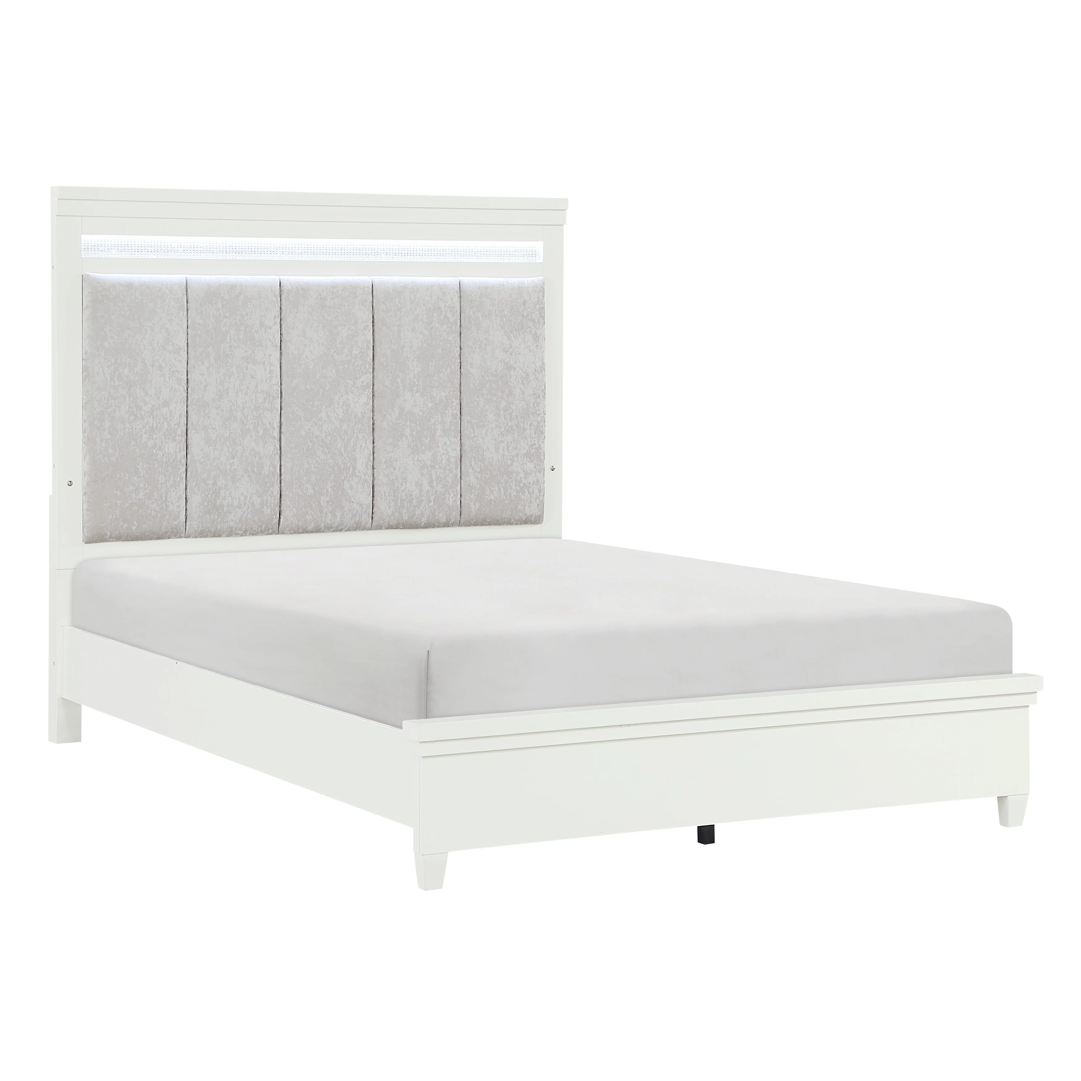 Kidman White/Gray 4-Piece Queen Bedroom Set - Image 3