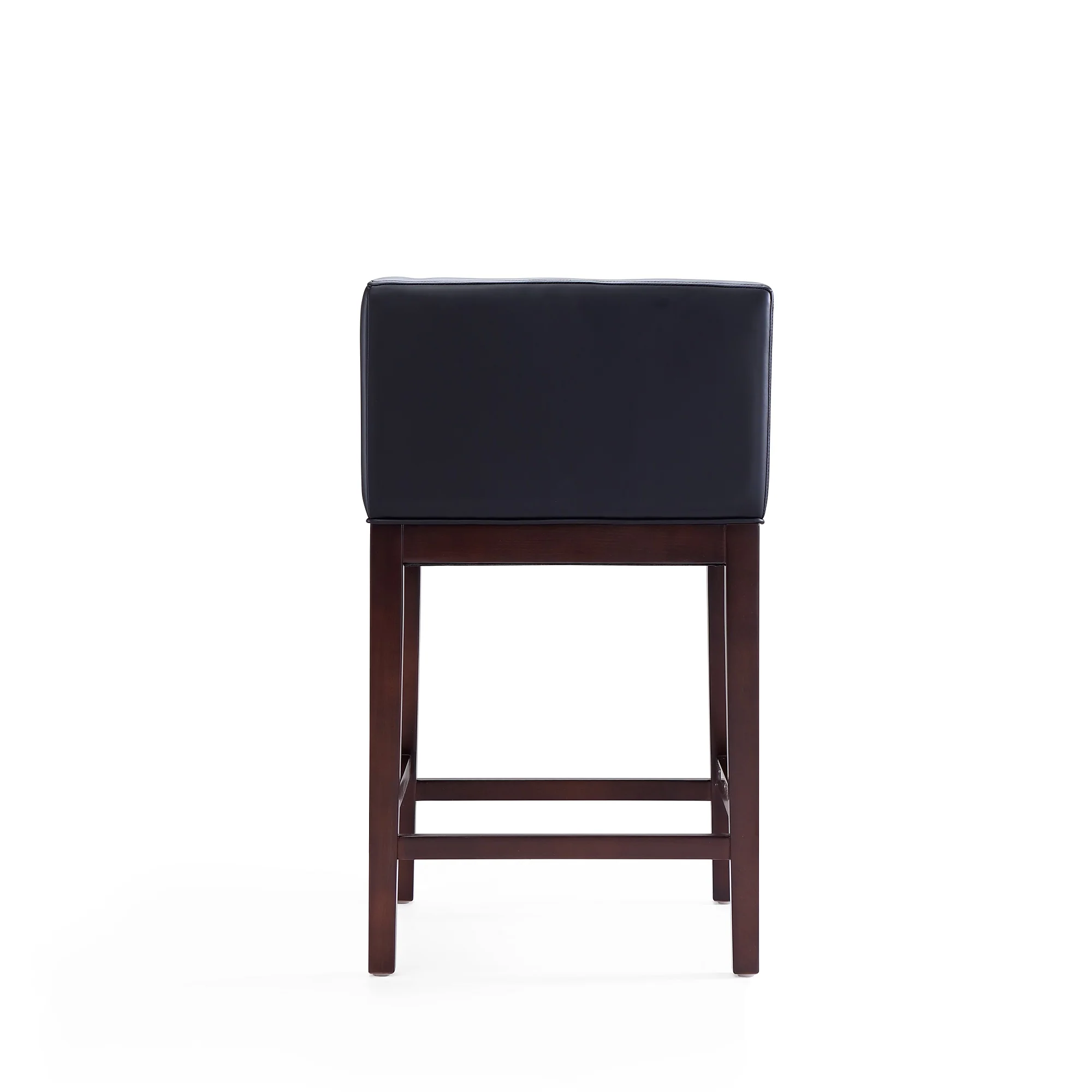 Kingsley Counter Stool in Black and Dark Walnut (set of 3) - Image 6