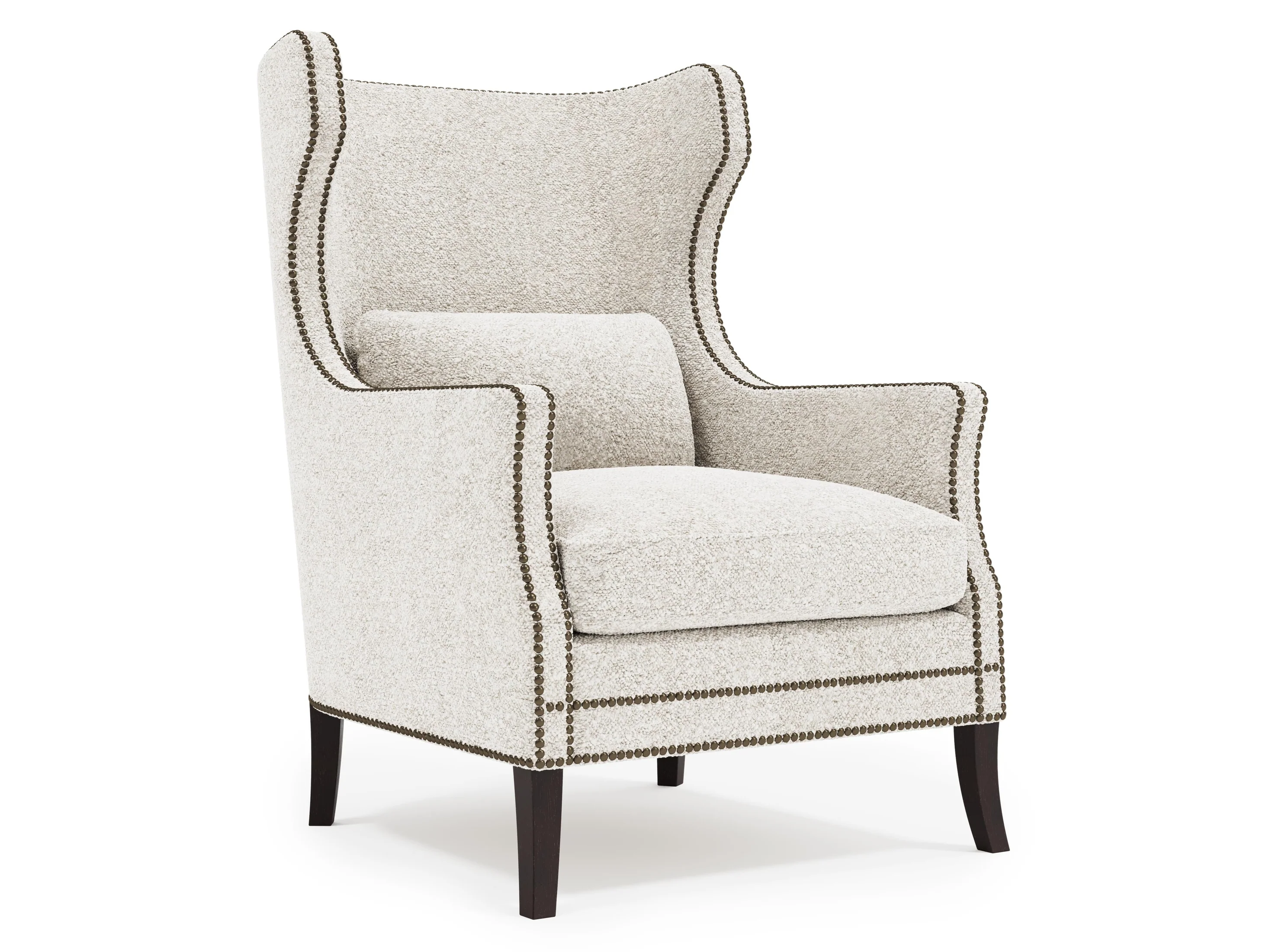 Kingston White/Cream Fabric Chair