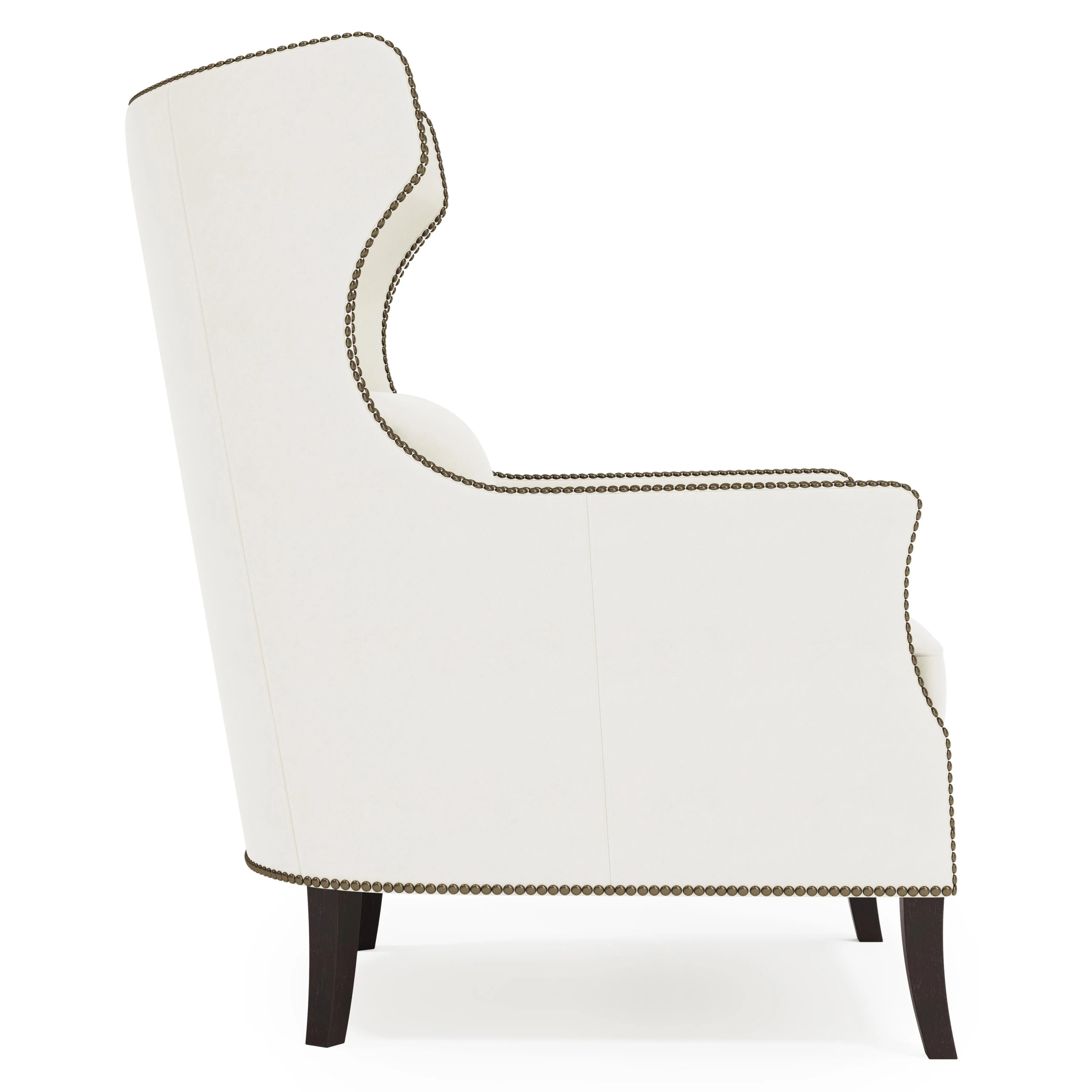 Kingston White/Cream Leather Chair - Image 2