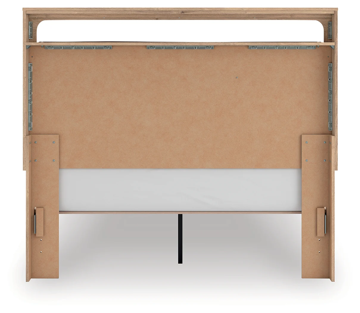 Kinlanni Tan/Brown Queen Upholstered Panel Bed, Dresser and Mirror - Image 12