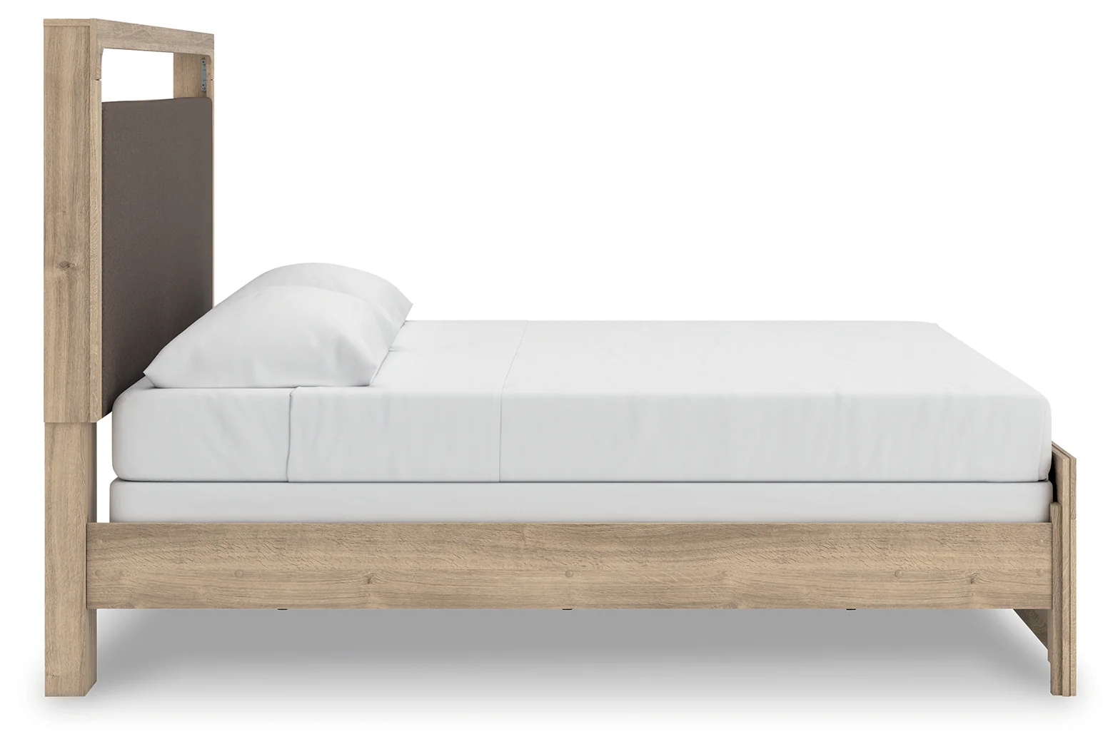 Kinlanni Tan King Upholstered Panel Bed (Online Special Price) - Image 5