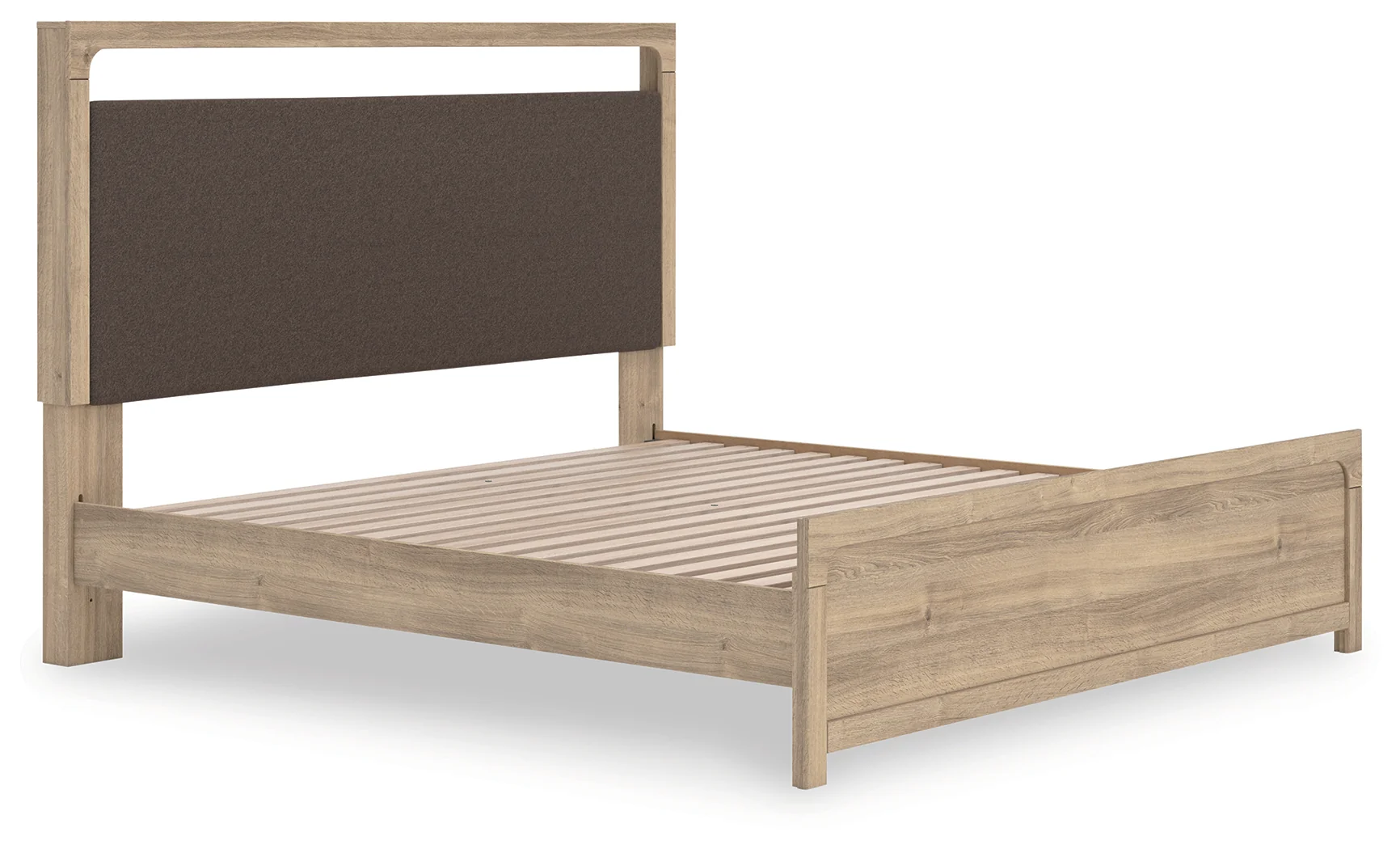 Kinlanni Tan King Upholstered Platform Bed (Online Special Price) - Image 3