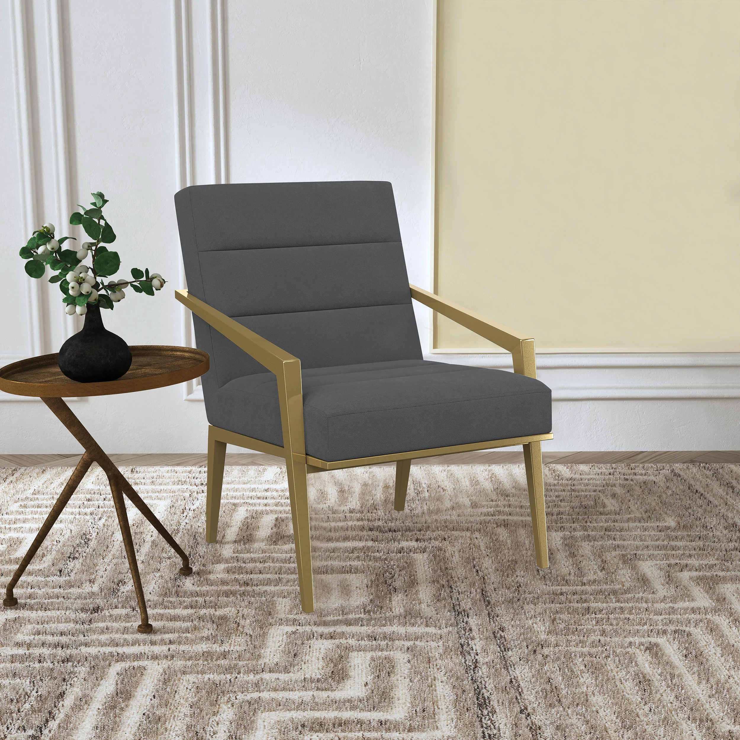 Kirra Dark Grey Accent Chair - Image 2