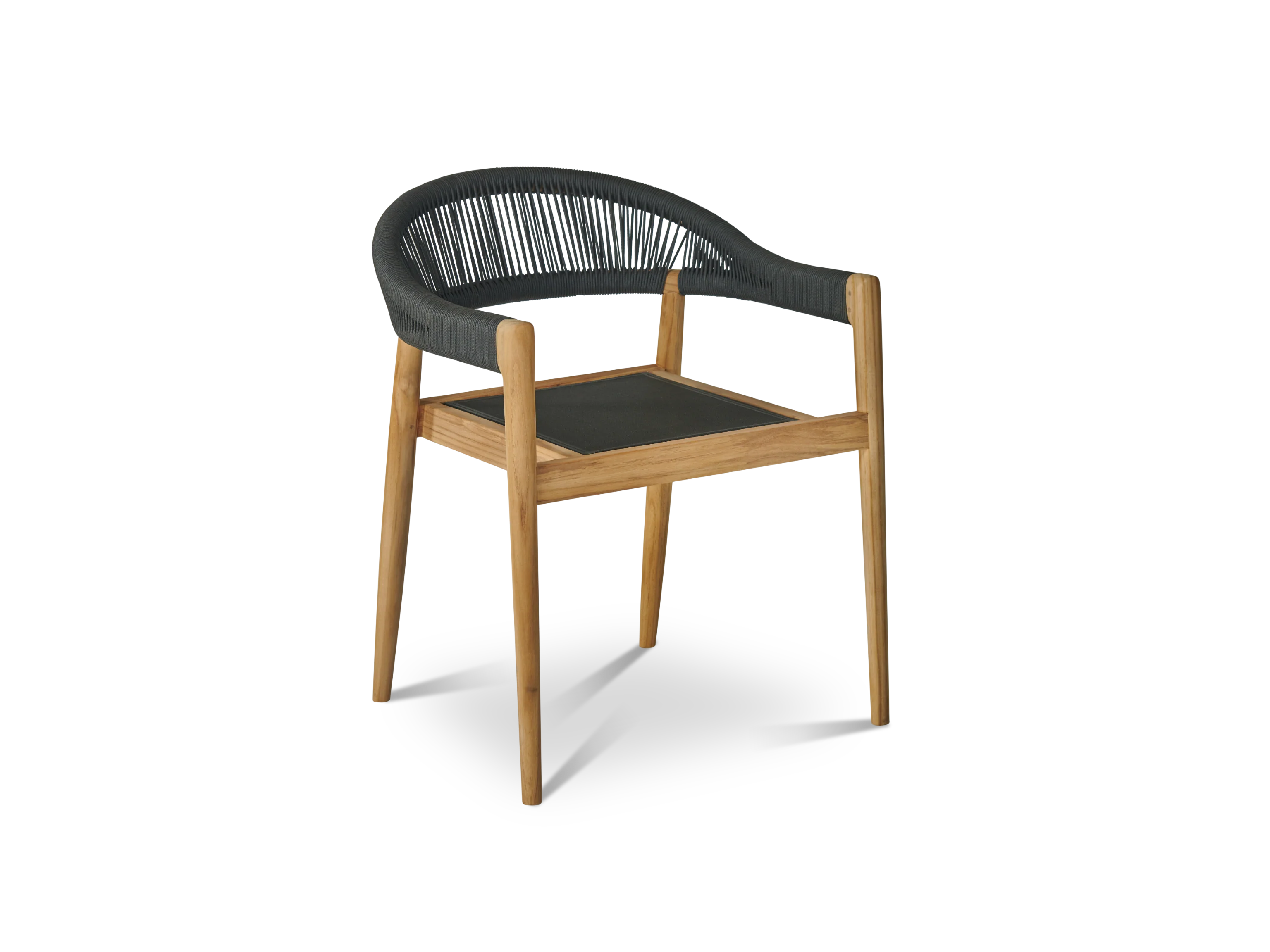 Klint 7-Piece Rectangular Teak Outdoor Dining Set with Stacking Armchairs - Image 7