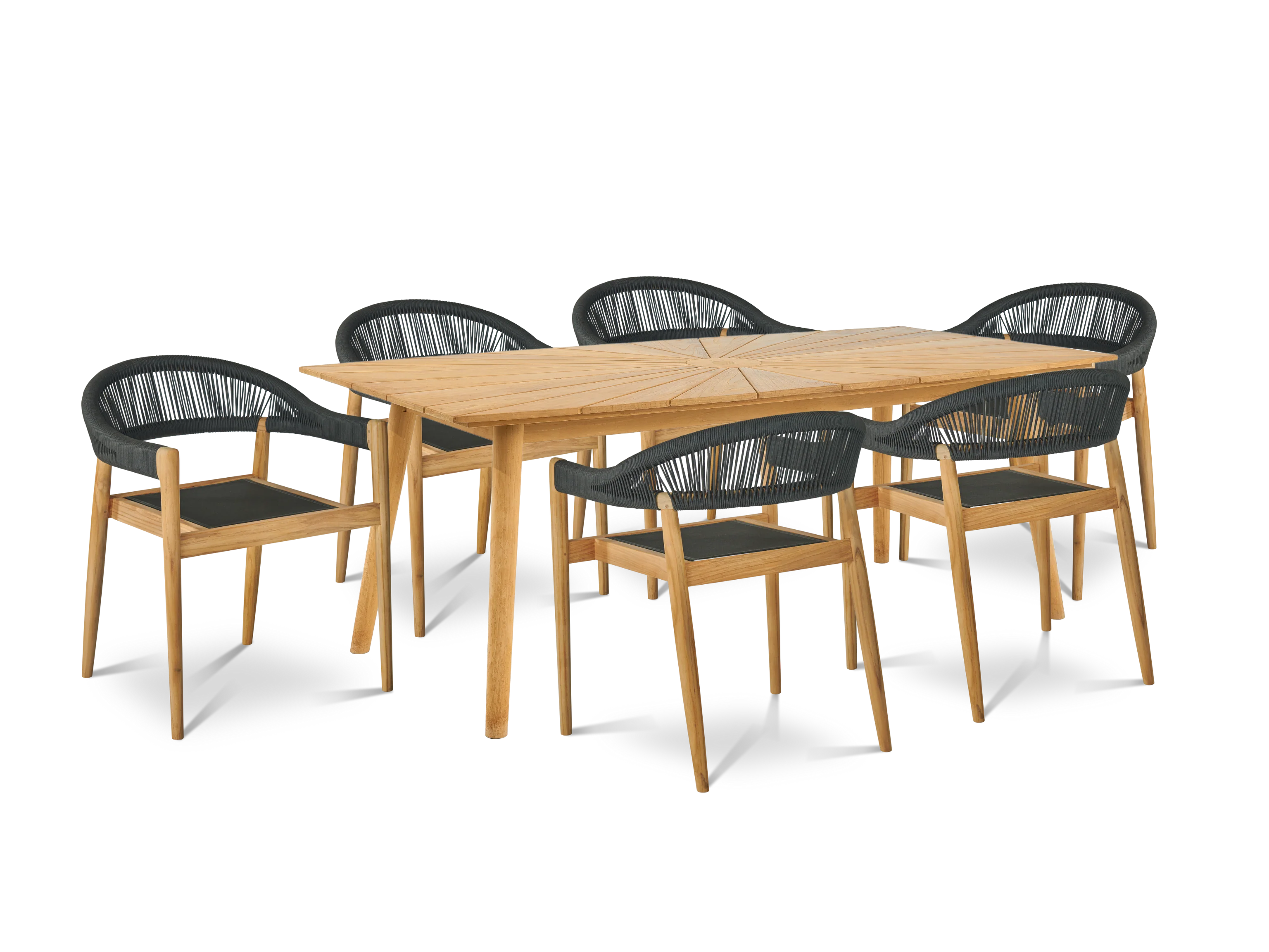 Klint Teak Outdoor Dining Stacking Armchair (Set of 4) - Image 4